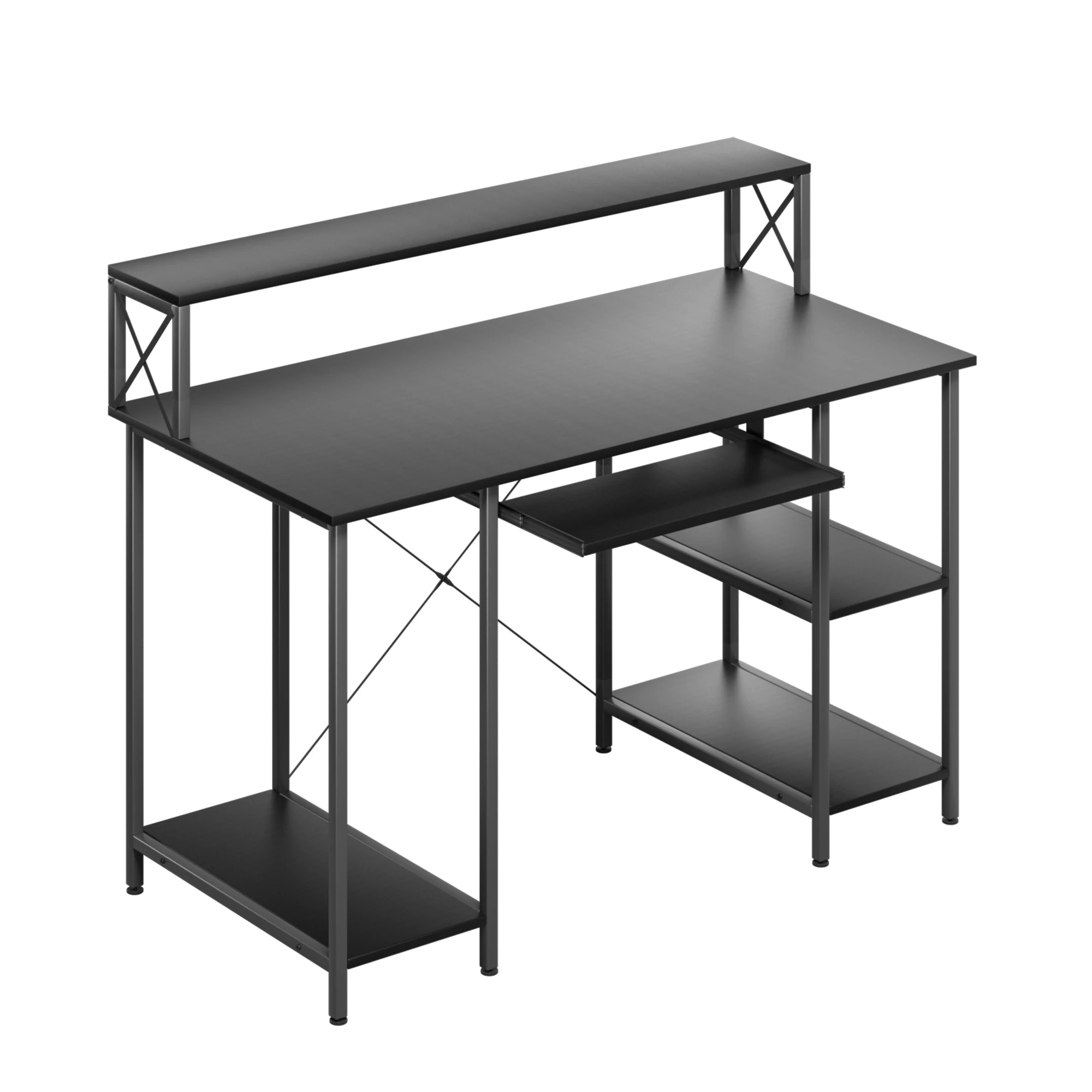 1 Levede Computer Desk 120cm - Black, 1 of 6