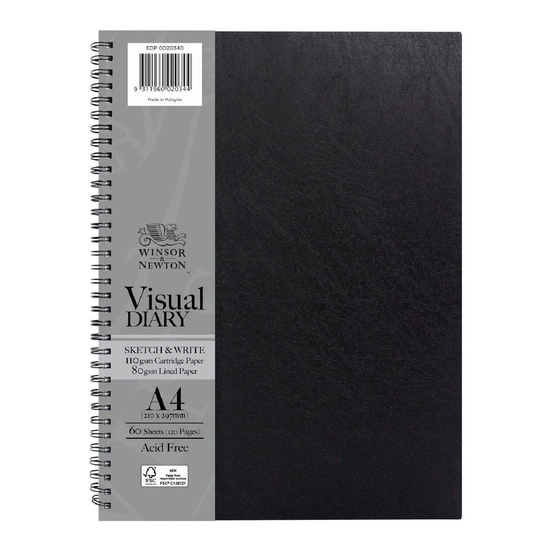 1 Winsor & Newton A4 Sketch & Write Visual Art Diary 120 Sheets, 1 of 1