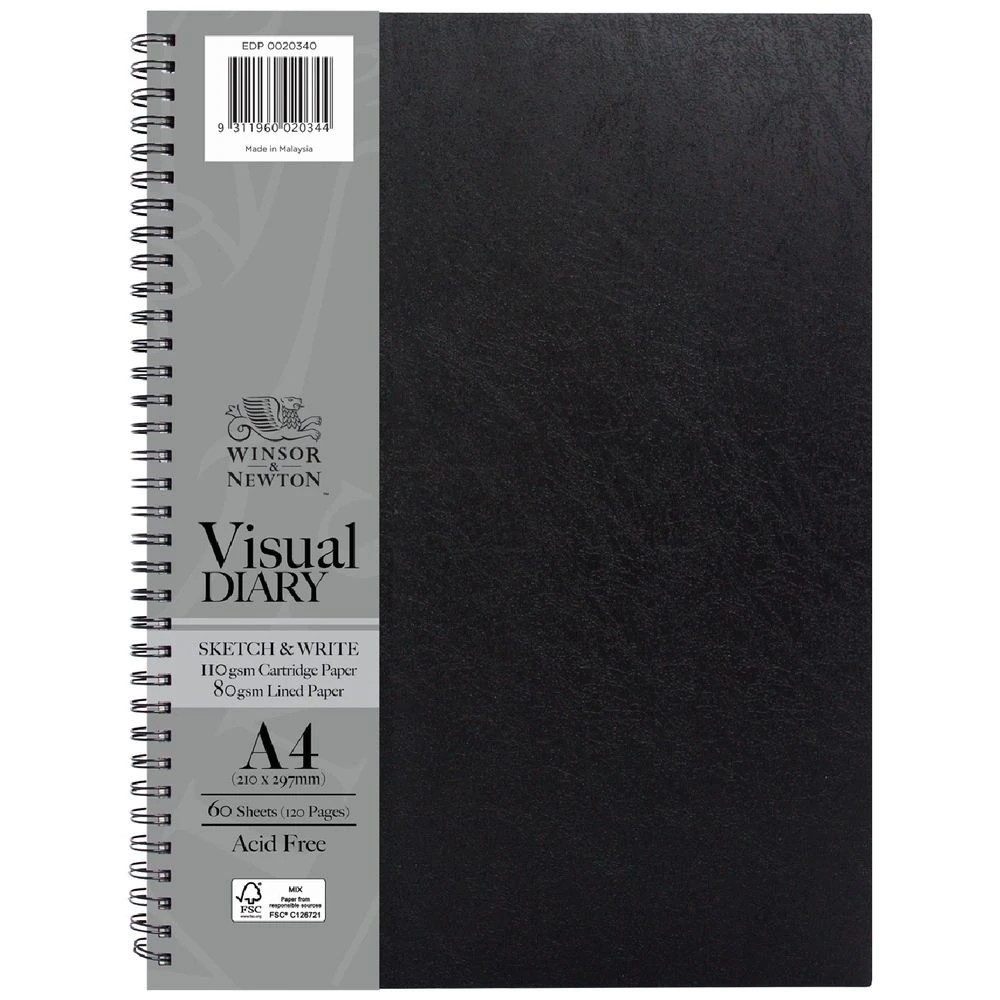 1 Winsor & Newton A4 Sketch & Write Visual Art Diary 120 Sheets, 1 of 1