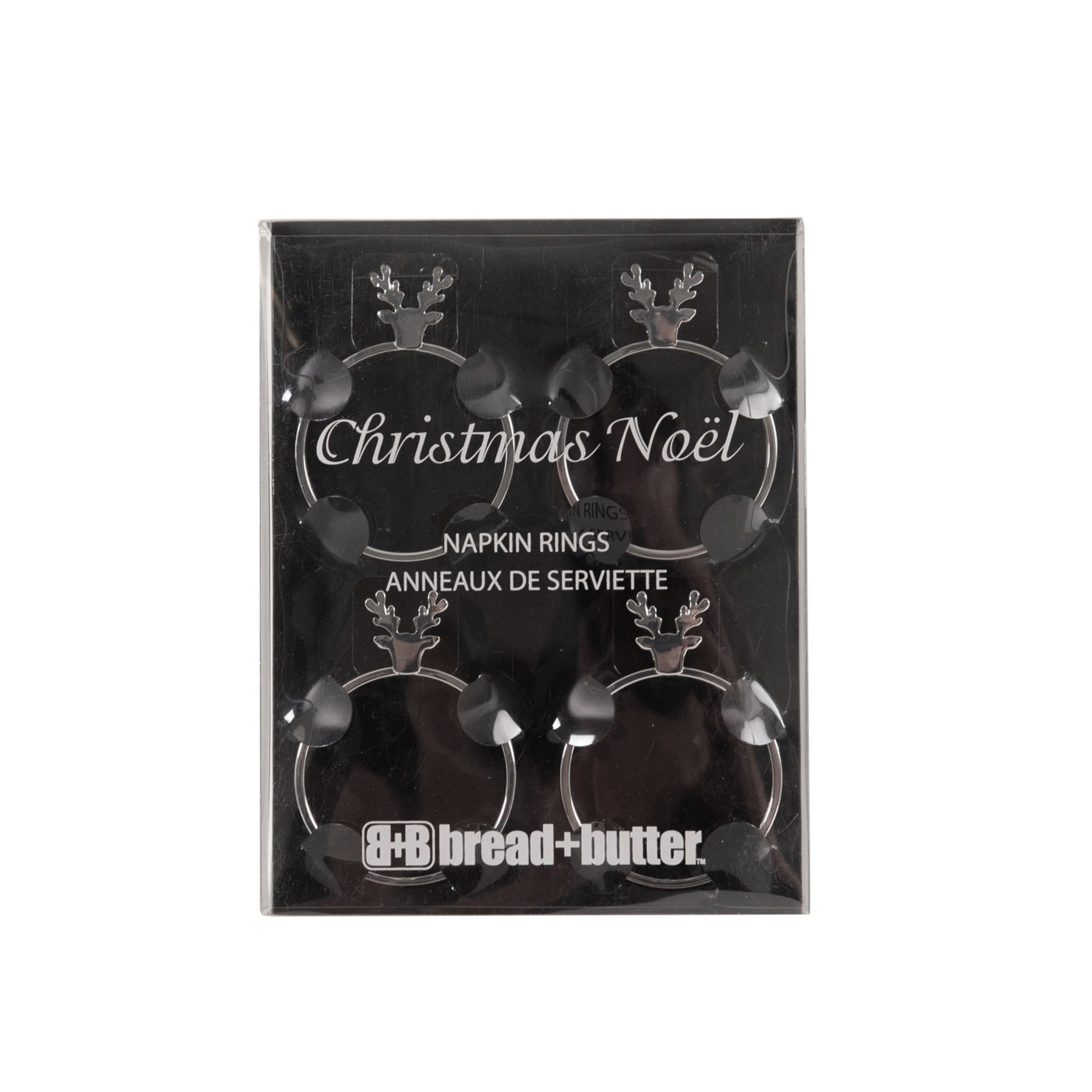 2 Bread and Butter Stag Head Napkin Ring Twin Pack Kit, 2 of 3