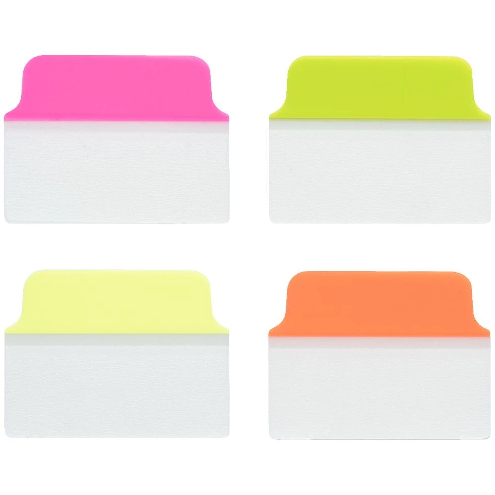 2 J.Burrows Tabs 51x38mm Neon Assorted 4 Pack, 2 of 3