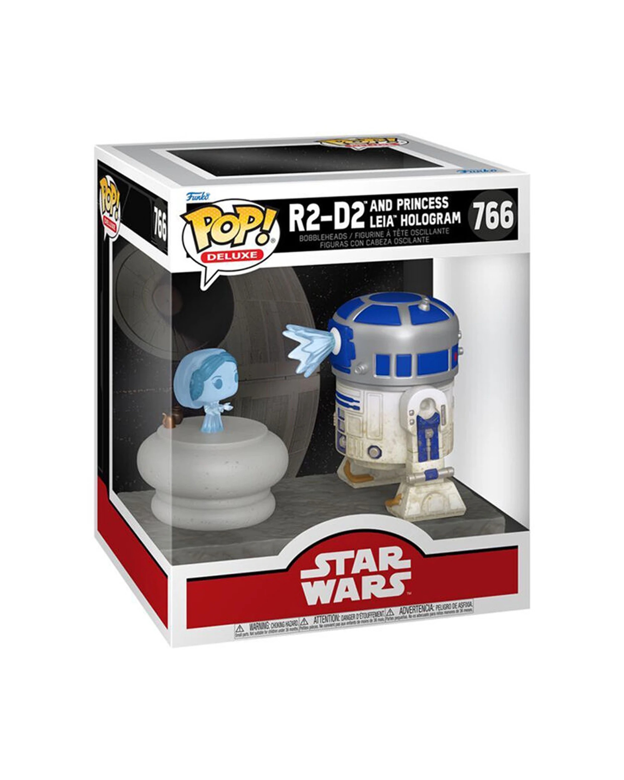 3 Funko Star Wars R2-D2 and Princess Leia Hologram Deluxe Funko POP! Vinyl, 3 of 3
