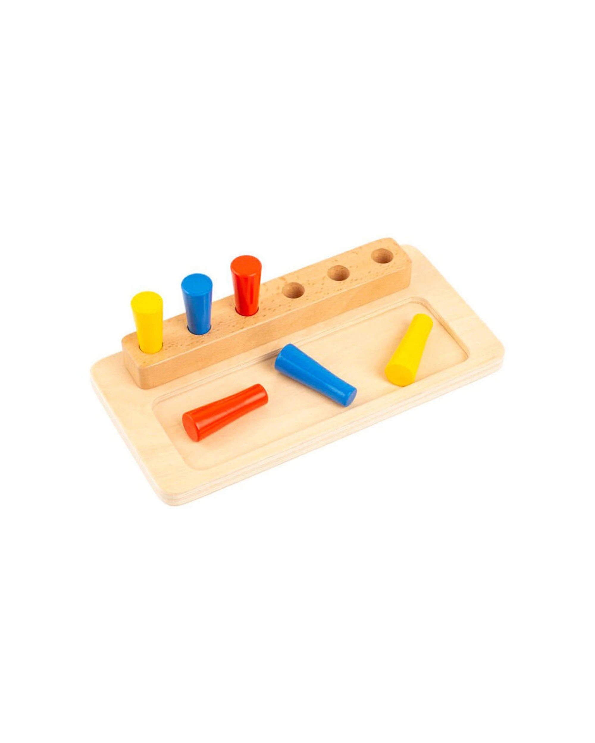 1 EDUCO Place The Pin Motor Wooden Peg Educational Toy Fine Motor Skills - Multi, 1 of 3