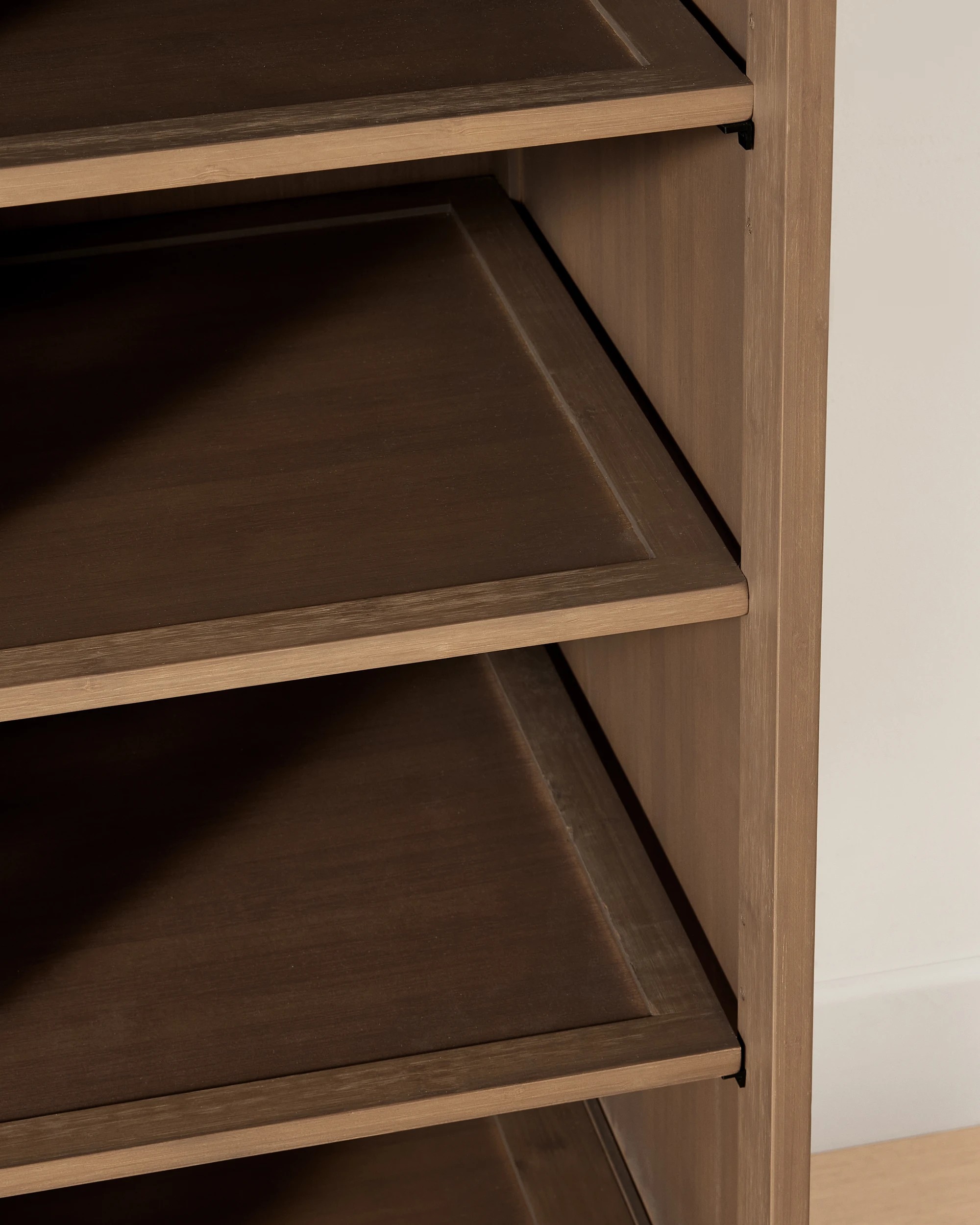 6 Walnut Look Shoe Cabinet, 6 of 8