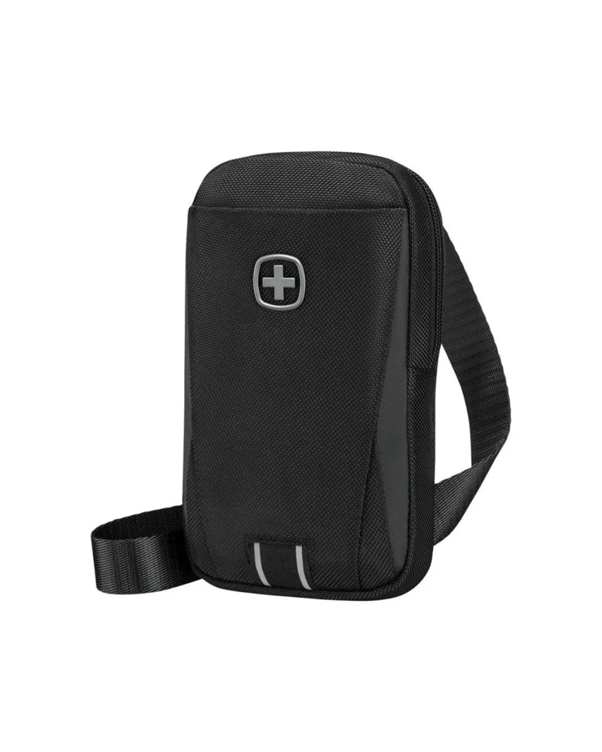1 Wenger XE Crossbody Monosling Bag With RFID Protection Recycled PET - Black, 1 of 4