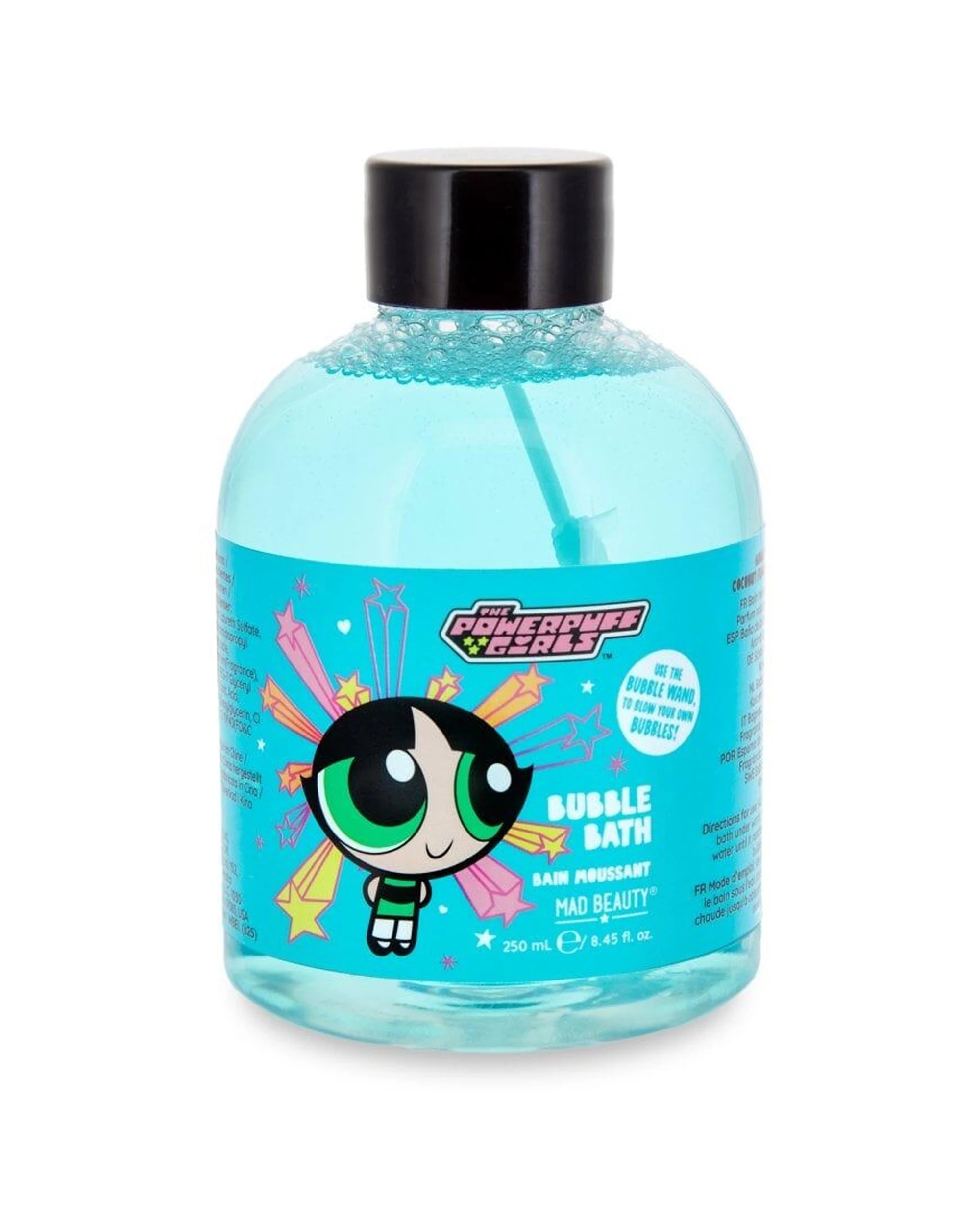 2 Warner Bros 6PK Powerpuff Girls Super Cute Bubble Bath Buttercup 250ml Coconut - Blue, 2 of 3