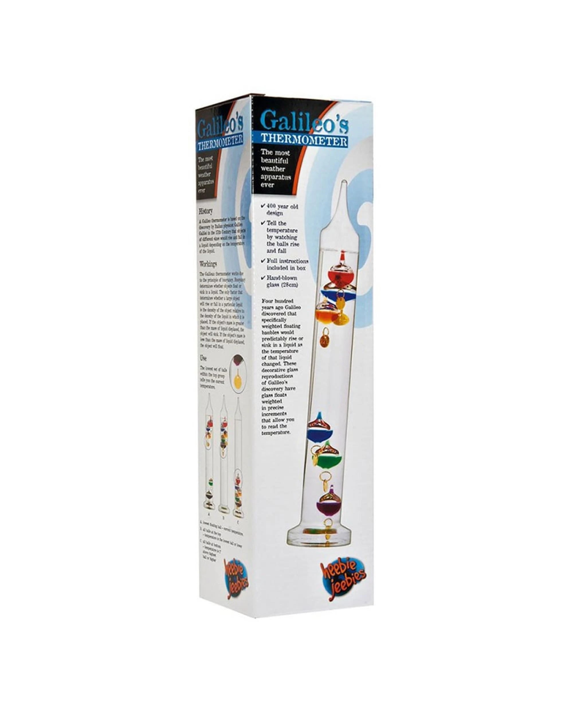 1 Heebie Jeebies Galileo's Thermometer 28cm, 1 of 2