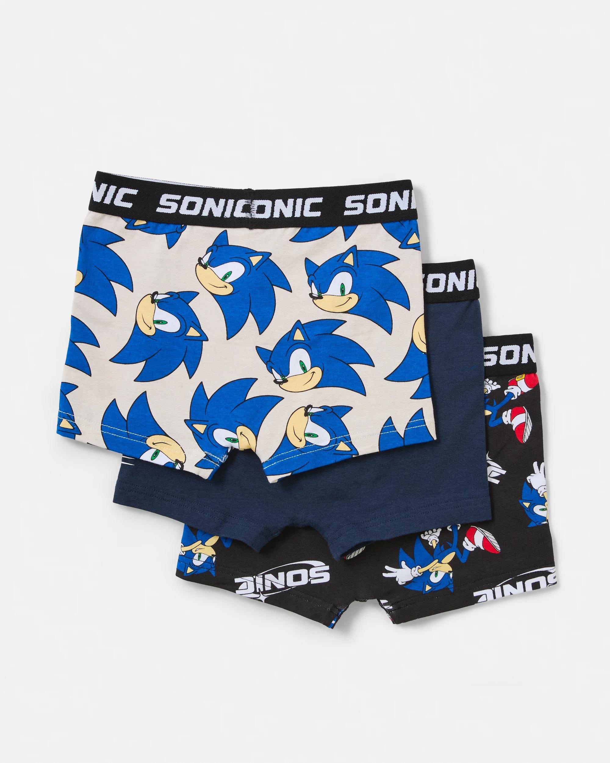 2 3 Pack Sonic The Hedgehog License Trunks Sonic, 2 of 6
