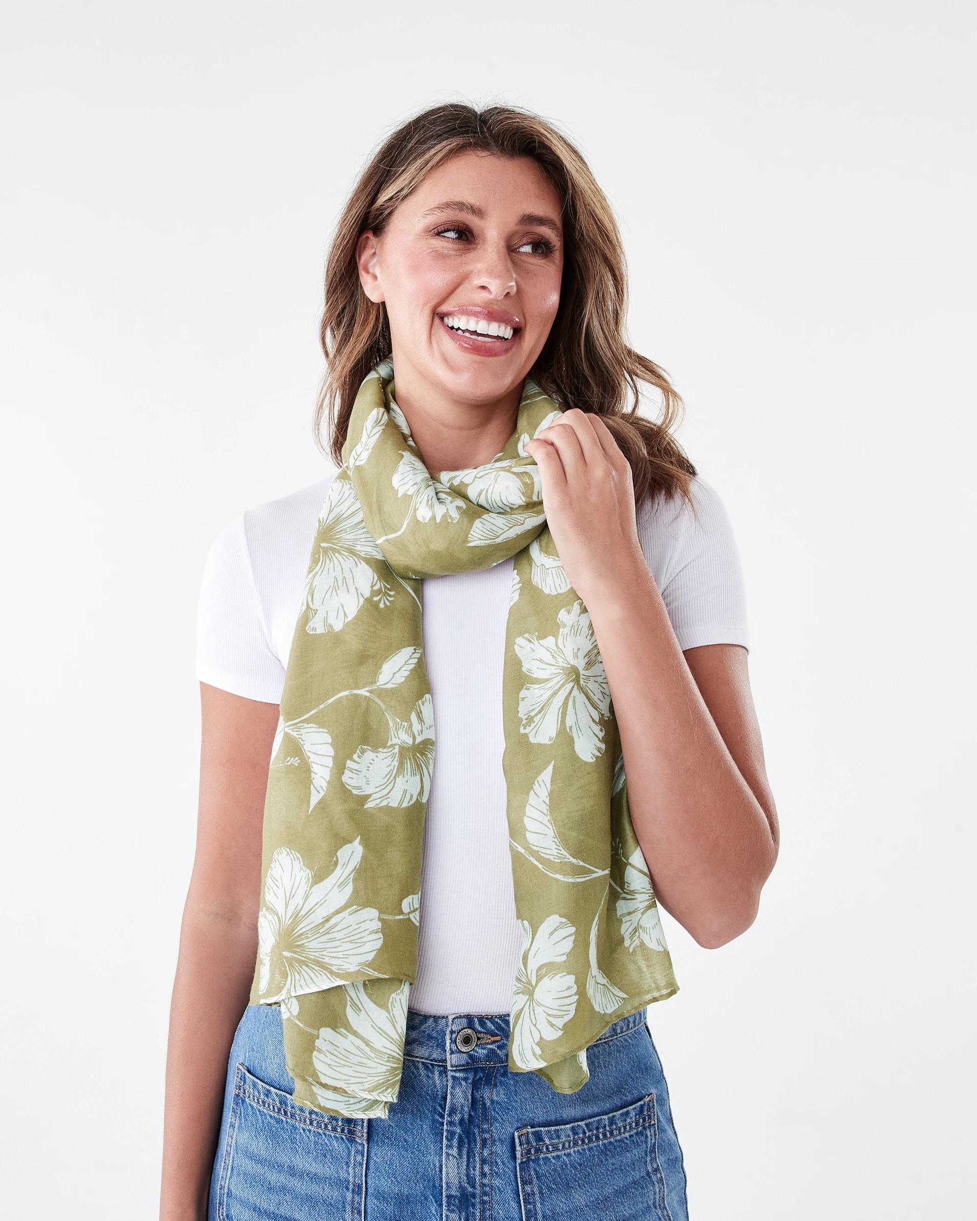 3 Large Lightweight Scarf Lrg Flrl, 3 of 3