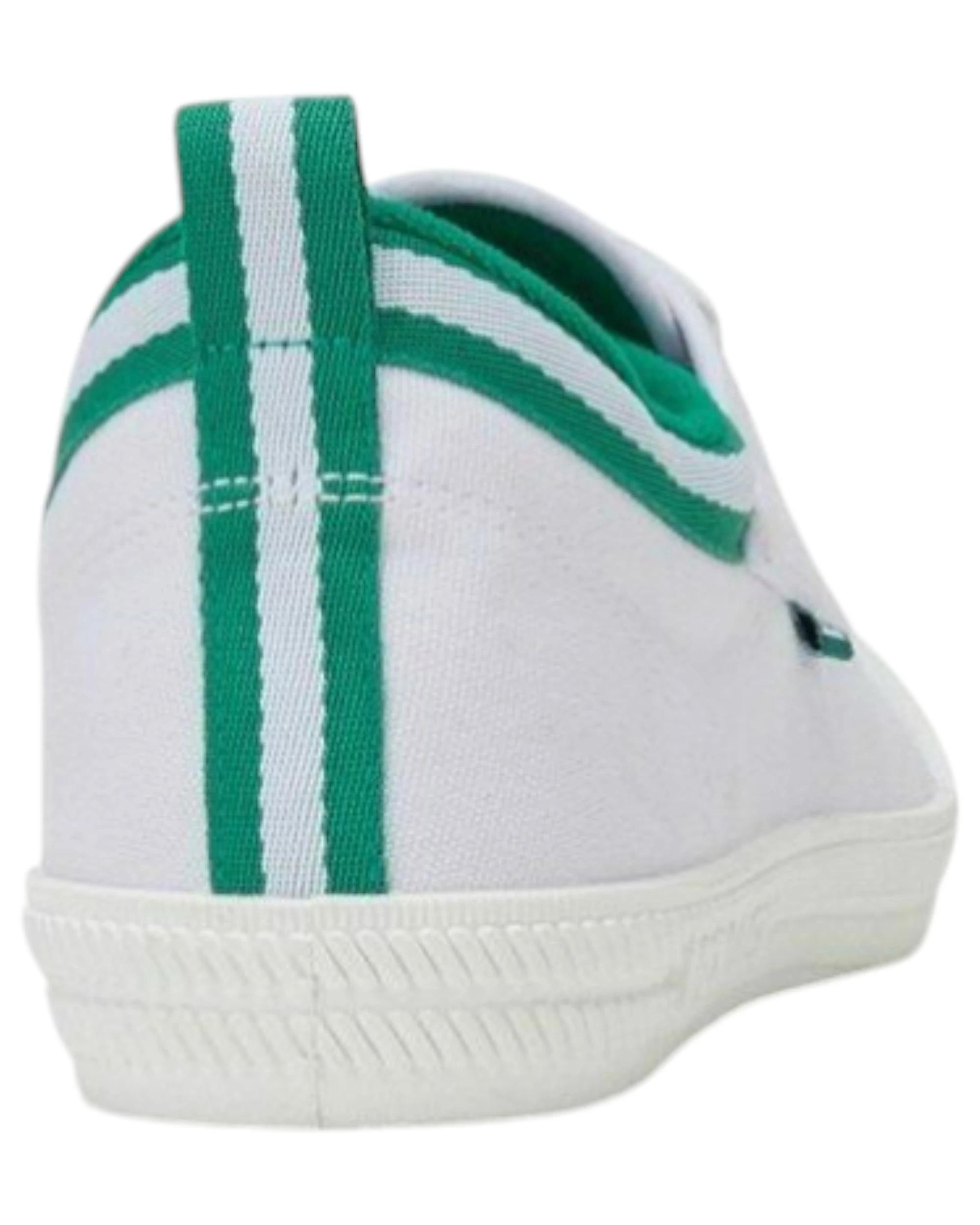 4 Volley Dunlop s International Low Canvas Casual Mens Shoes - White/Forest Green WHITE/FOREST GREEN INTERNATIONAL LOW, 4 of 4