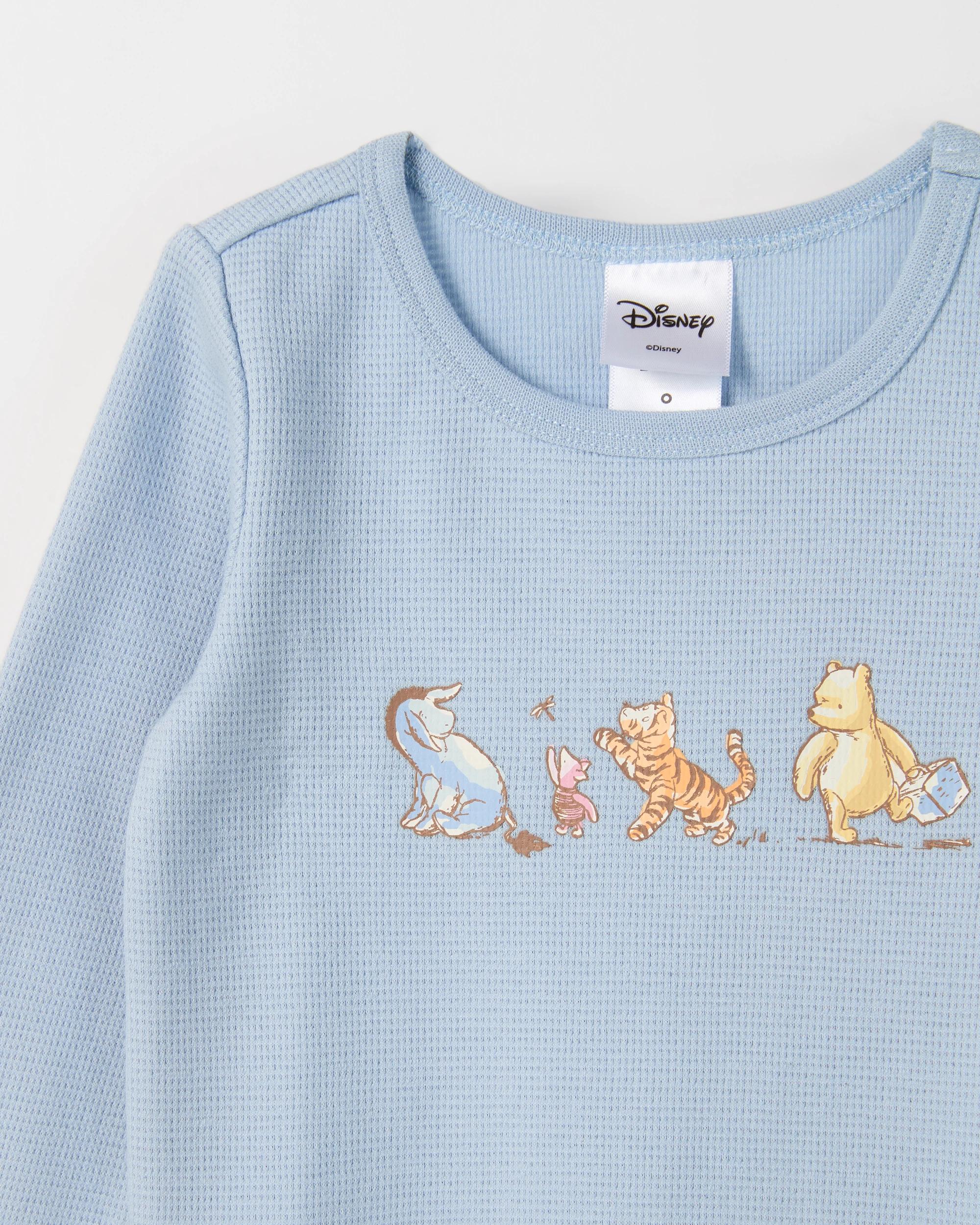 4 Disney Winnie The Pooh Australian Cotton 2 Pack Baby Bodysuits WINNIE, 4 of 5