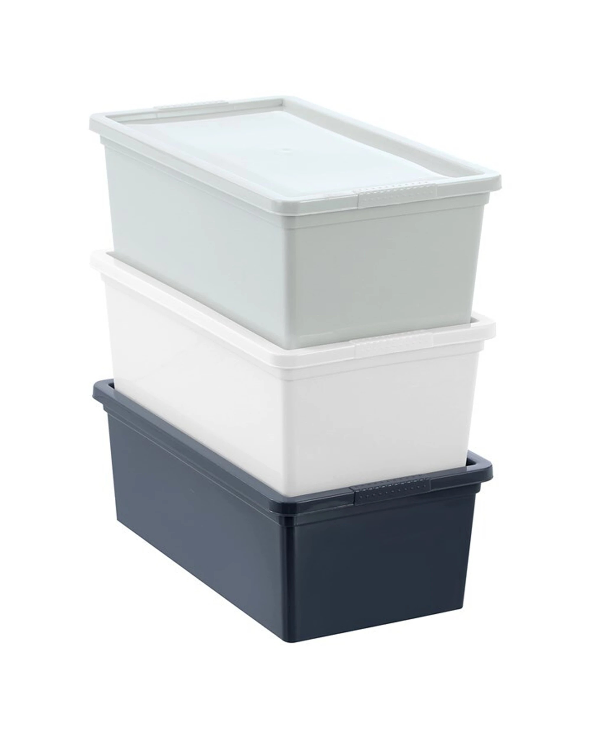 2 Boxsweden Essentials 6l 33.5cm Stackable Tub With Lid Storage Container - Assorted, 2 of 5