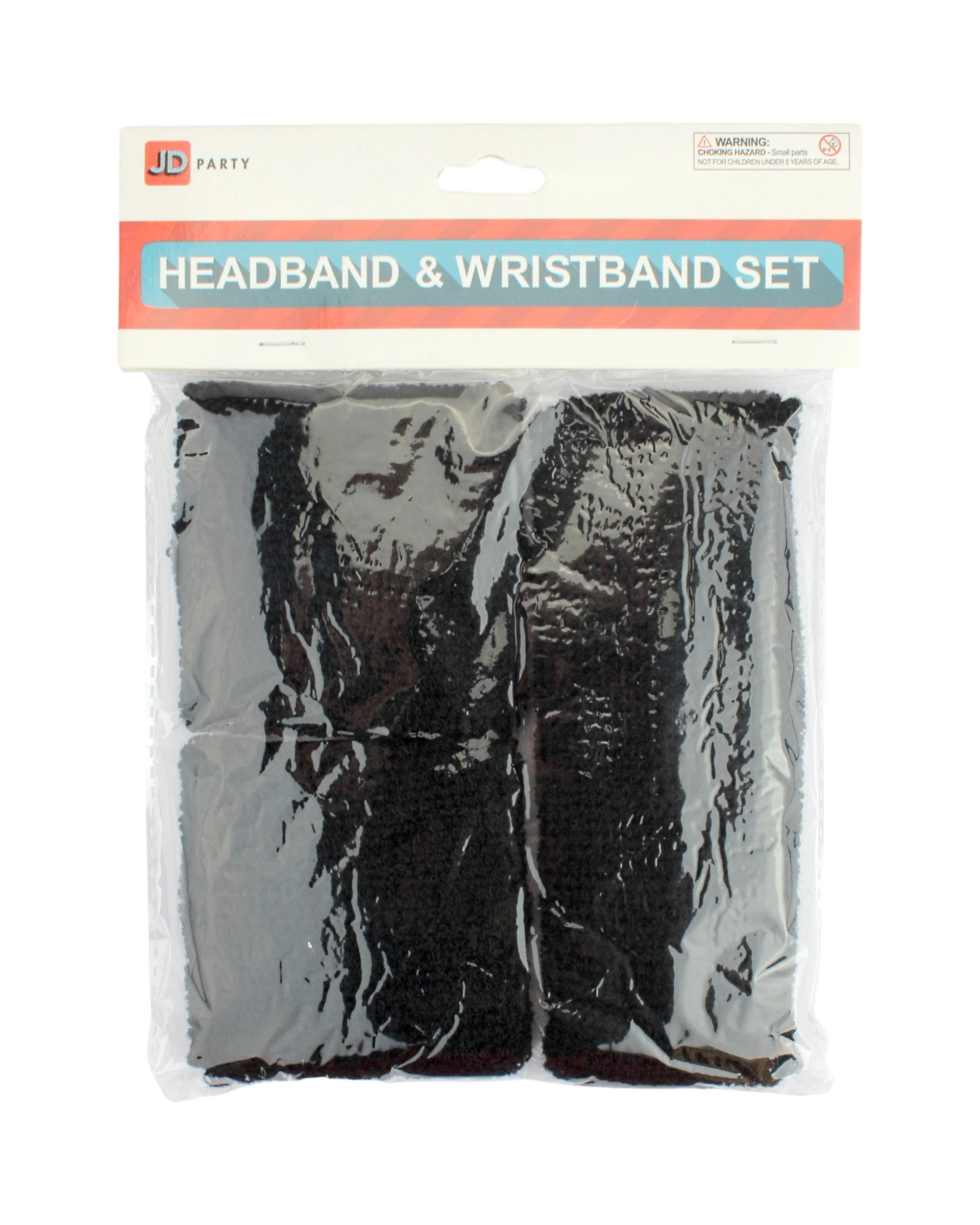 1 JD Party Sweatband Set - One Size - Black, 1 of 1