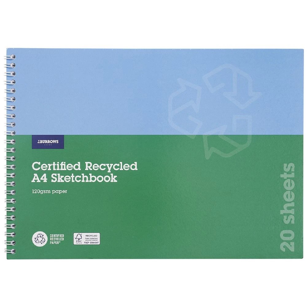 1 J.Burrows A4 Sketchbook 20 Sheet, 1 of 3