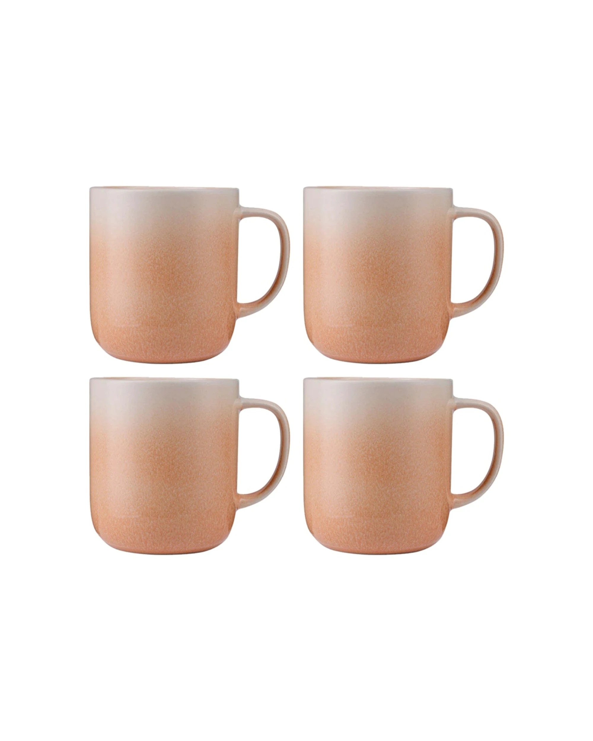1 Maxwell & Williams 4PK The Mug Club Ombre Mug 400ml Set - Orange, 1 of 1