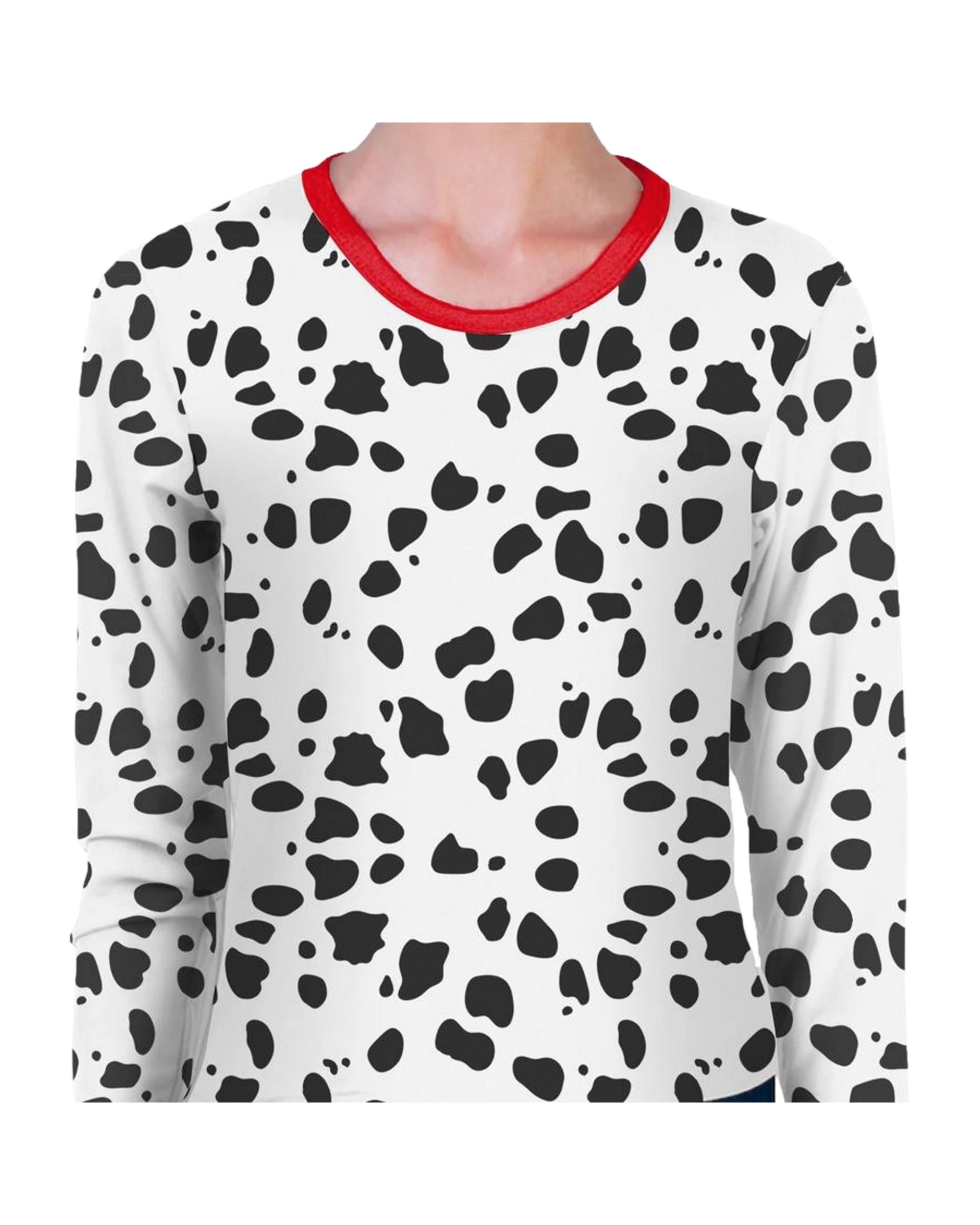 1 Partyrama Dalmatian Spot Childs Long Sleeve Top Small - Small, 1 of 2