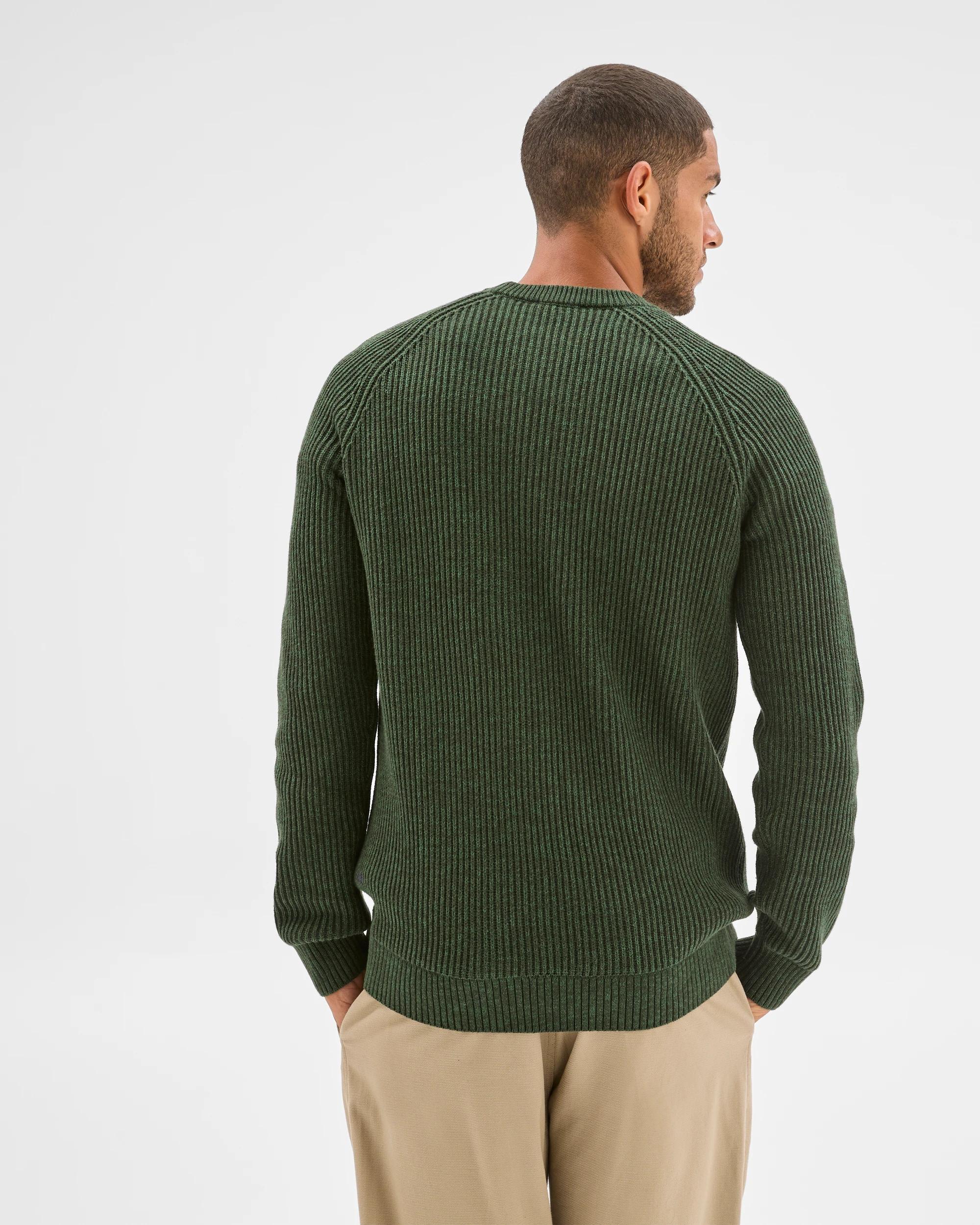 6 Target Man Australian Cotton Fisherman Knit Jumper GREEN, 6 of 6