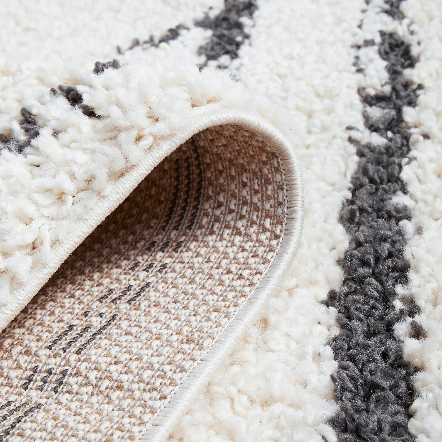 8 Common Ground Rugs Tangier Temara 170x120cm - Small Pet Friendly Floor Rug - Ivory - Natural, 8 of 8