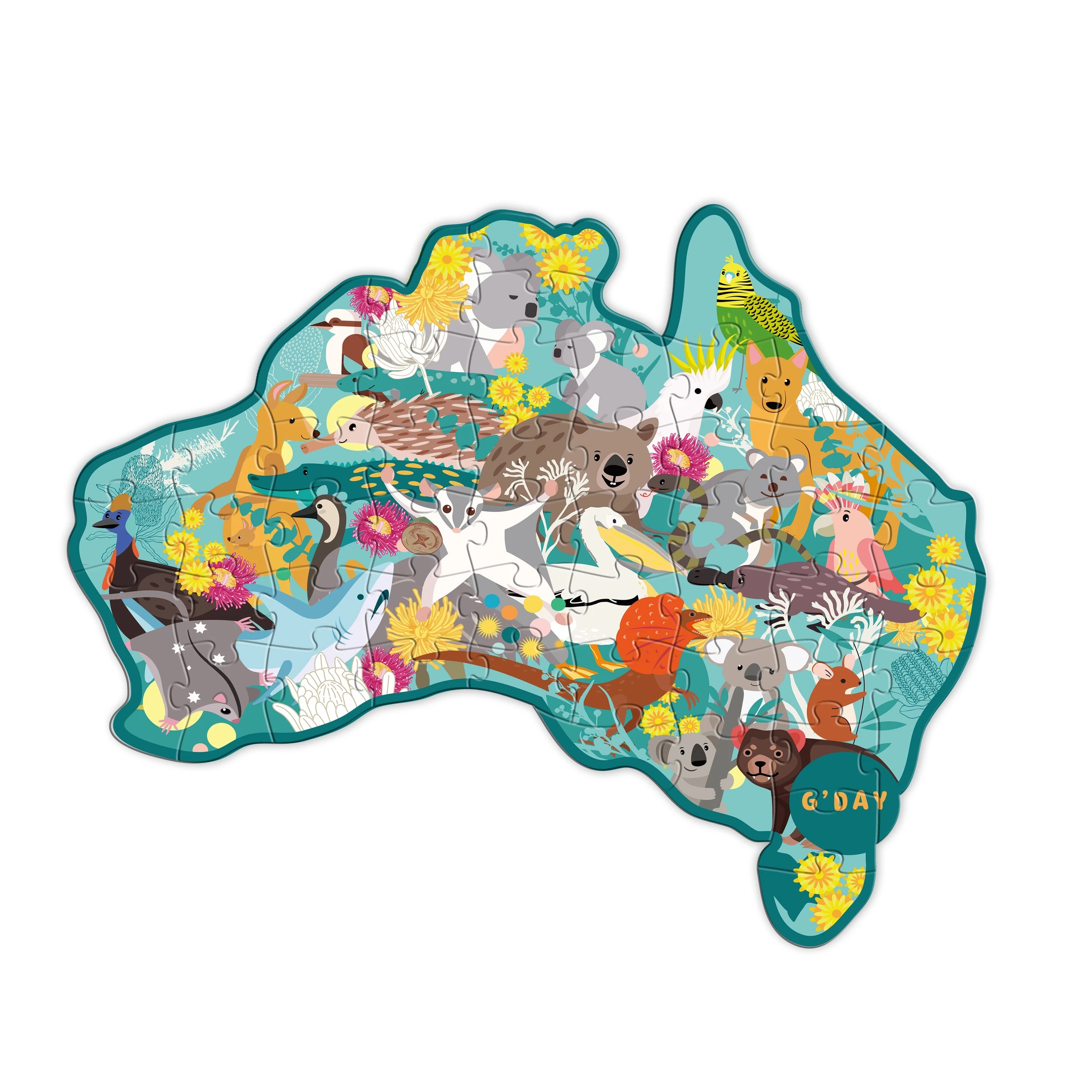 3 Set of 2 Australian Shaped Puzzles, 3 of 6