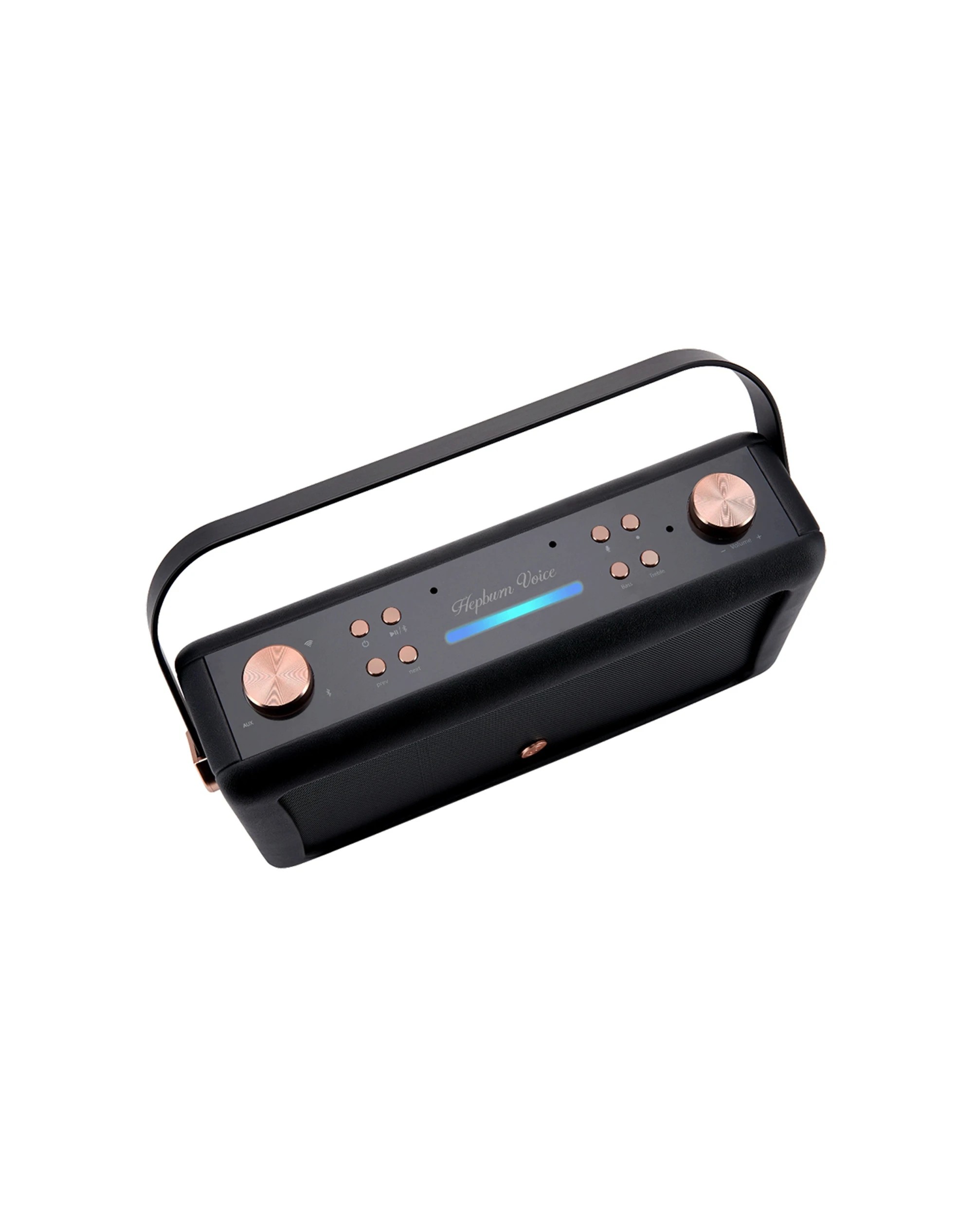 4 VQ Hepburn Voice Bluetooth Speaker Amazon Alexa Built-In Vintage Design - Black, 4 of 9