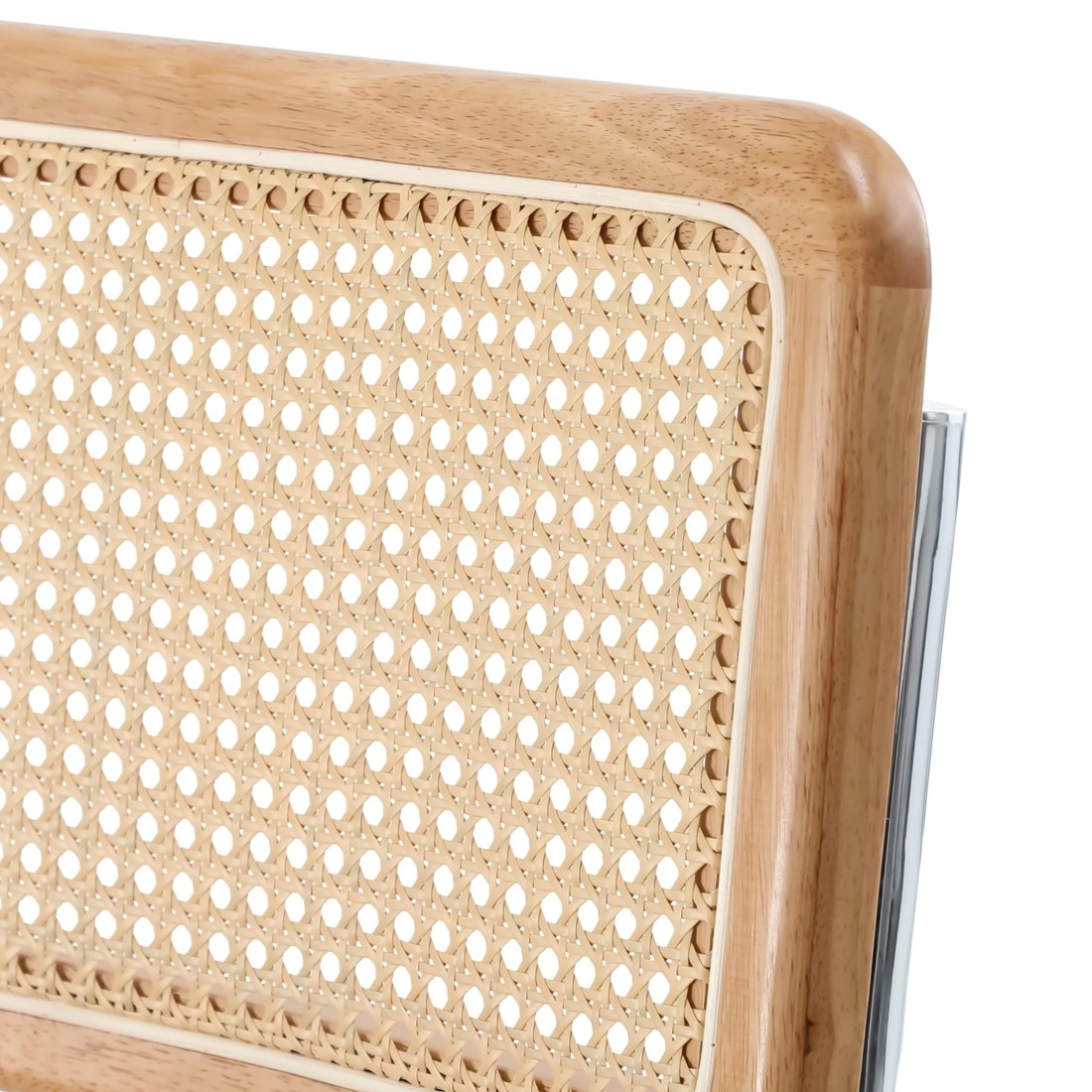 6 Oikiture 2x Rattan Dining Chair Cesca Replica Cantilever Pu Leather Padded
 - Brown, 6 of 10