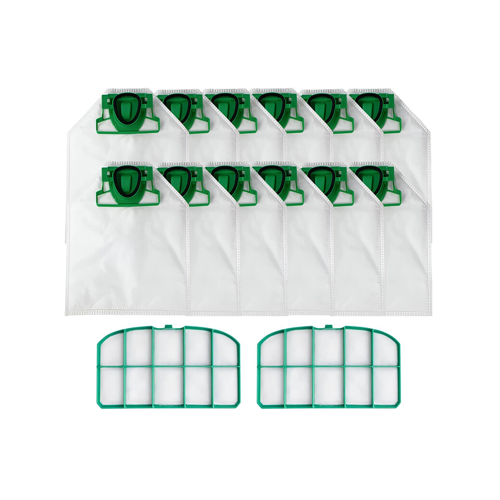 1 Hygieia 12 Vacuum Bags For Vorwerk Kobold VK200 - Green, 1 of 4