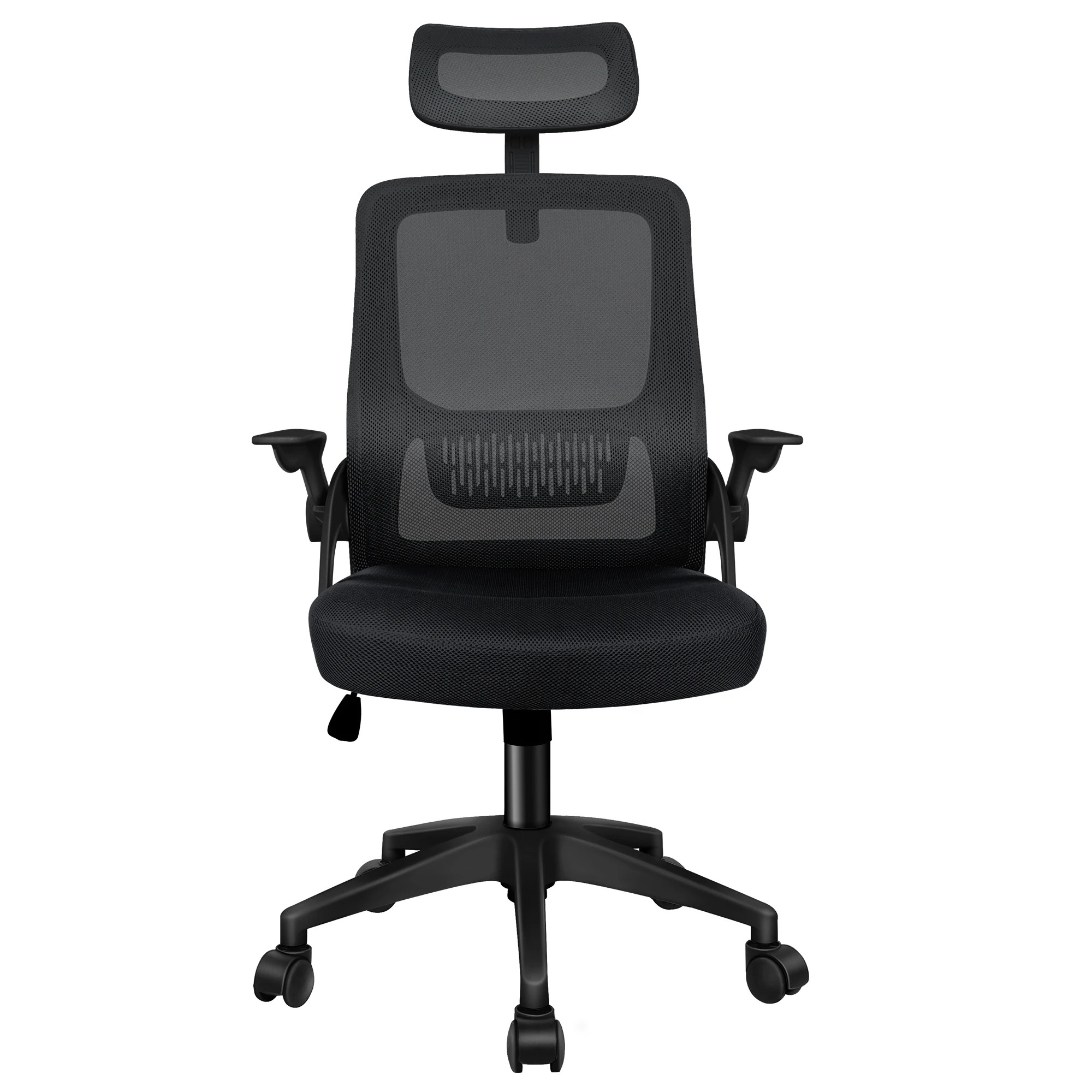 3 Alfordson Mesh Office Chair Executive Fabric Seat Tilt Gaming Racing Computer - Black, 3 of 10