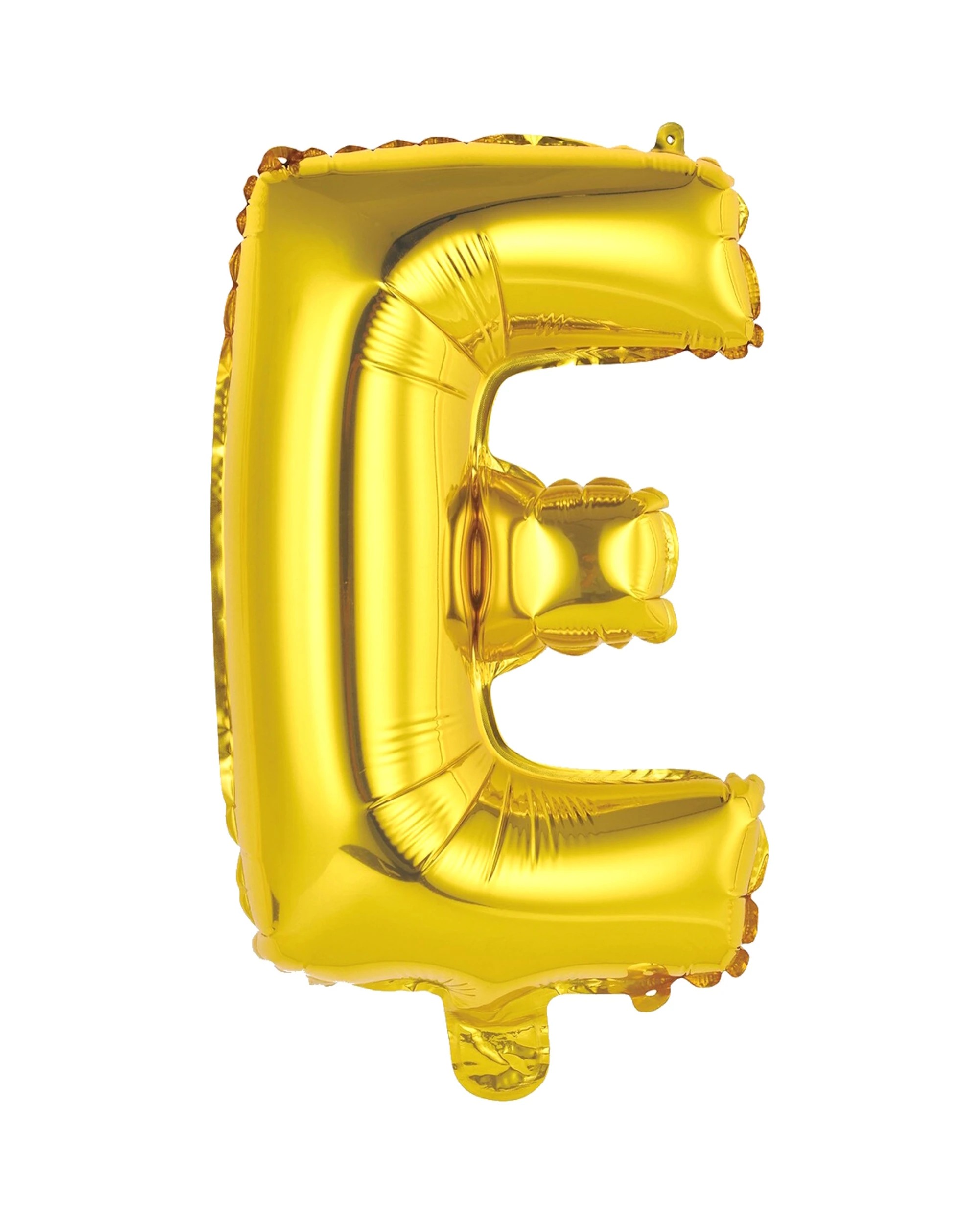 1 Meteor Letter E Foil Air Fill Balloon 35.5cm - Gold, 1 of 2