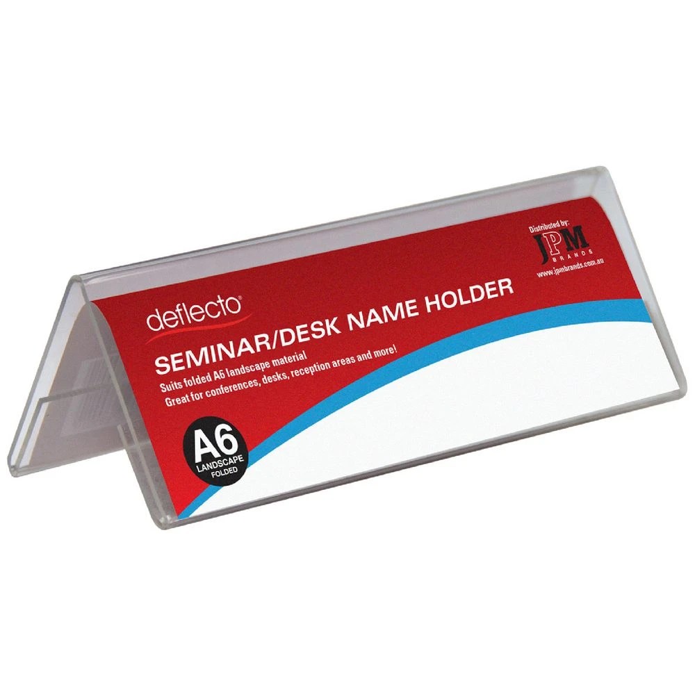 1 Deflecto Desk Name Holder, 1 of 1