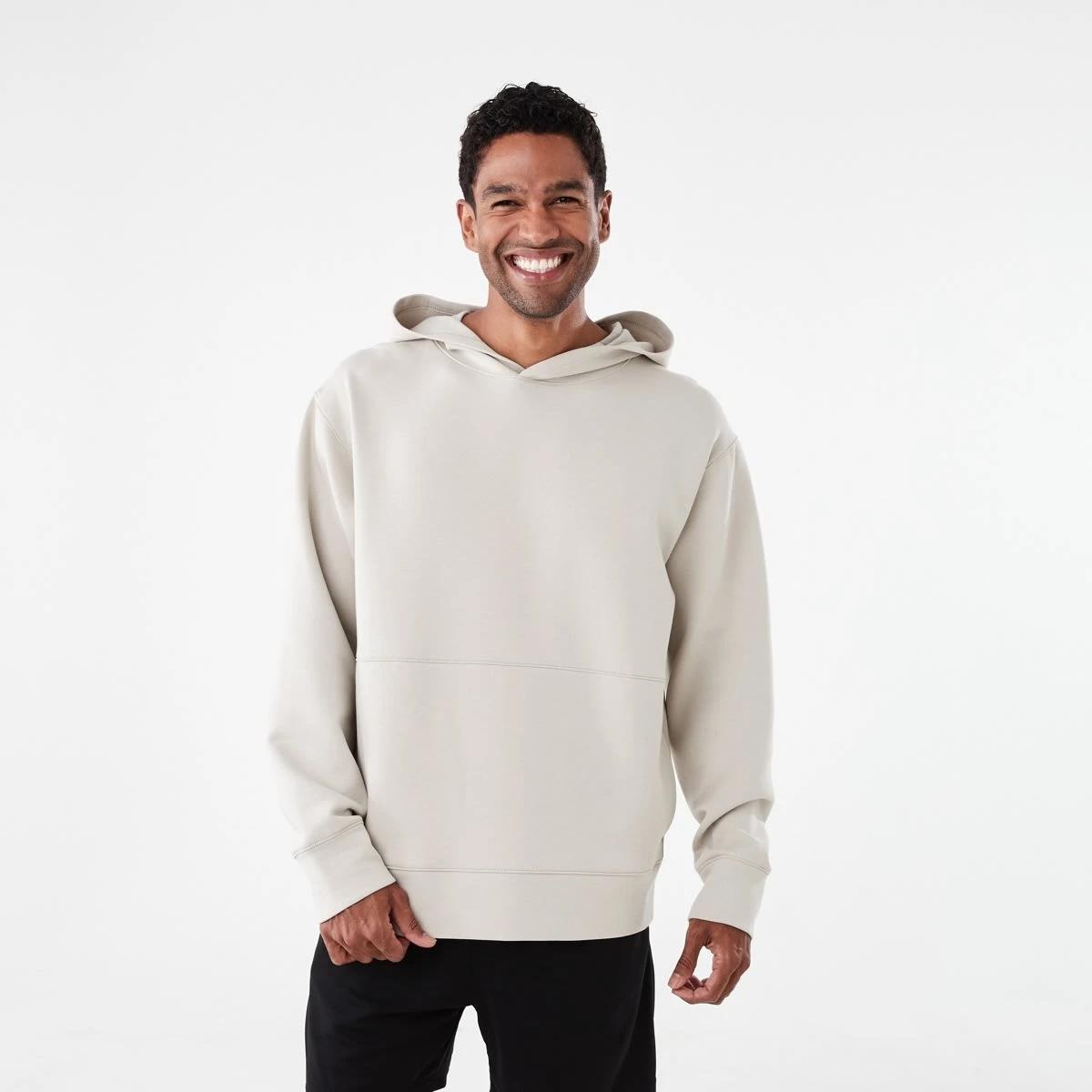1 Active Mens Relaxed Scuba Hoodie SILVER LINING, 1 of 5