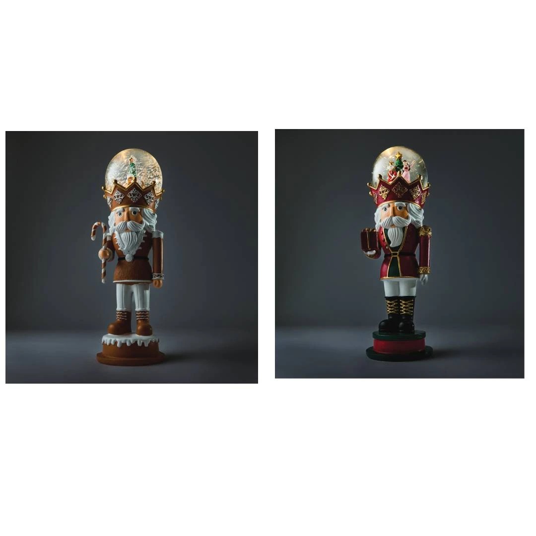 1 Light and Sound Nutcracker Snow Globe - Assorted, 1 of 8