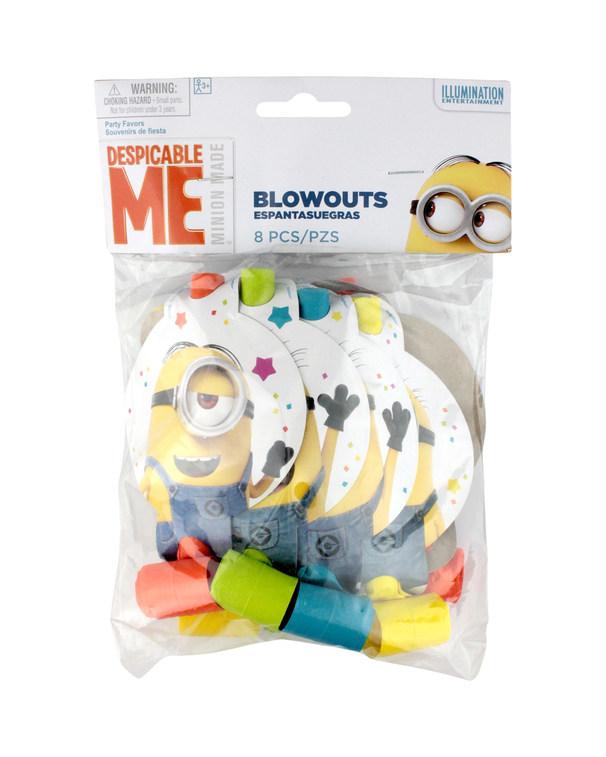 2 Amscan Inc. Despicable Me 3 Party Blowers Pack of 8, 2 of 3