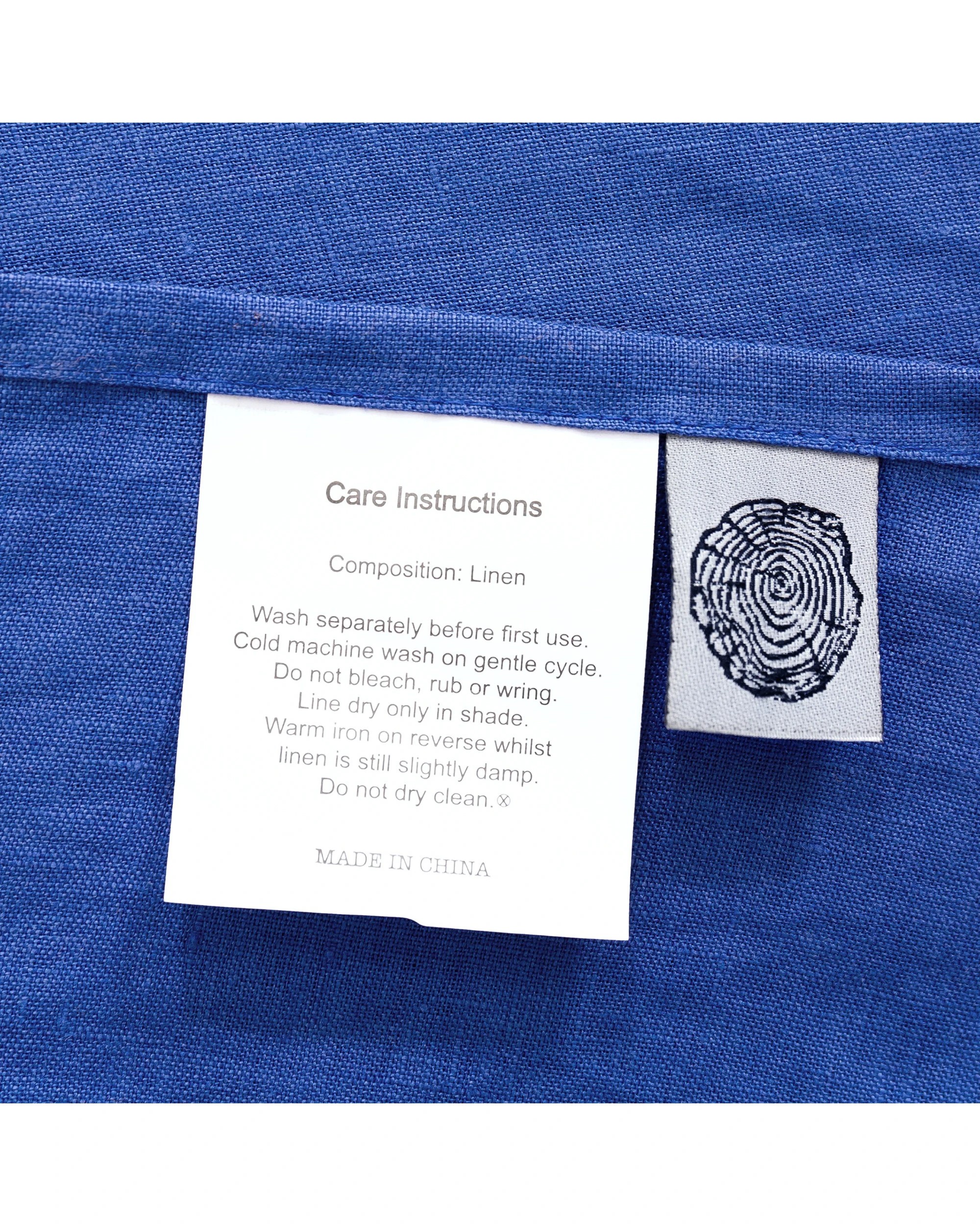 8 Natural Home 100% European Flax Linen Sheet Set - Single Bed - Deep Blue, 8 of 10