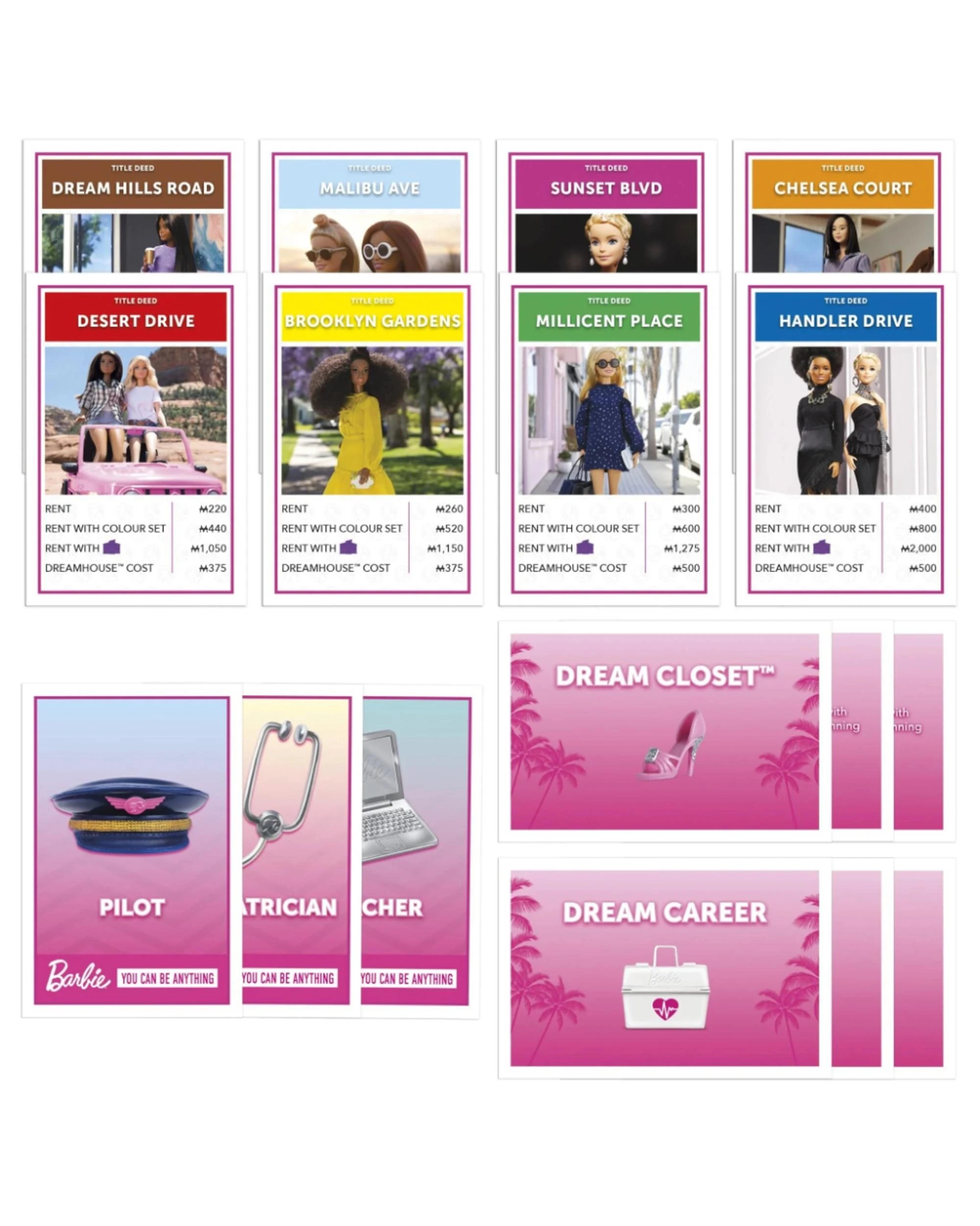 4 Monopoly Barbie Edition Board Game, 4 of 7