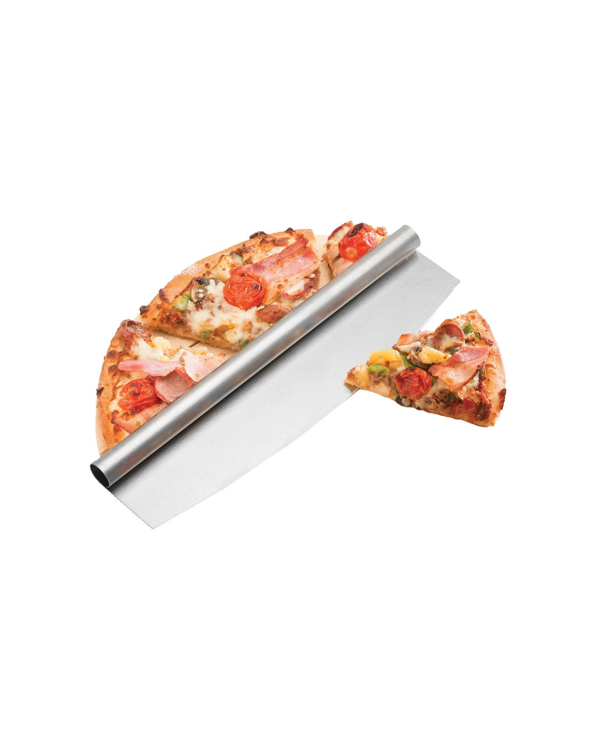 2 Avanti Mezzaluna Pizza Slicer 35cm Stainless Steel Durable Dishwasher Safe
 - Silver, 2 of 2