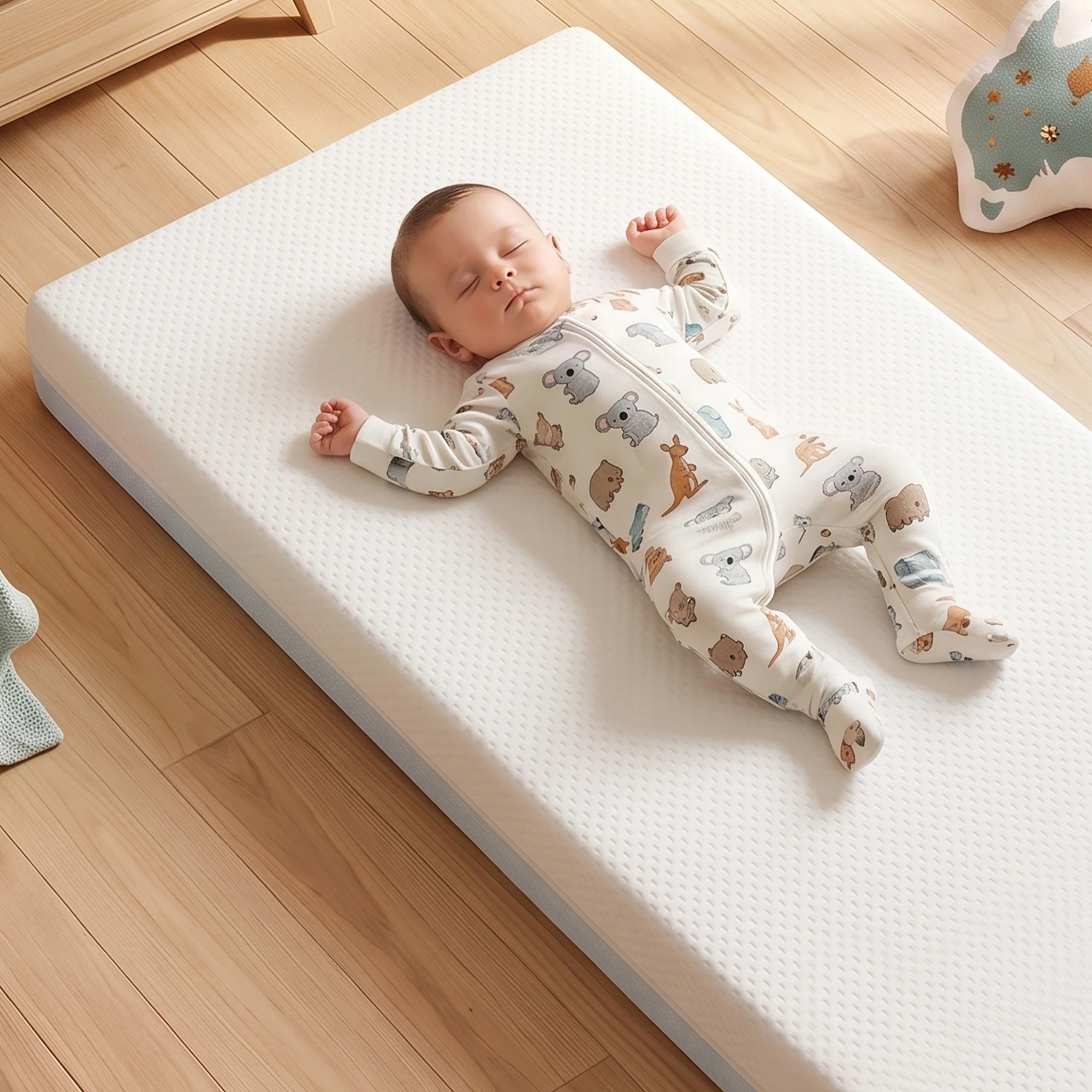4 Giselle Bedding 15cm Cot Mattress, 38D Gel Memory Foam Pad with Tencel Cover - Single Bed - Multi, 4 of 9