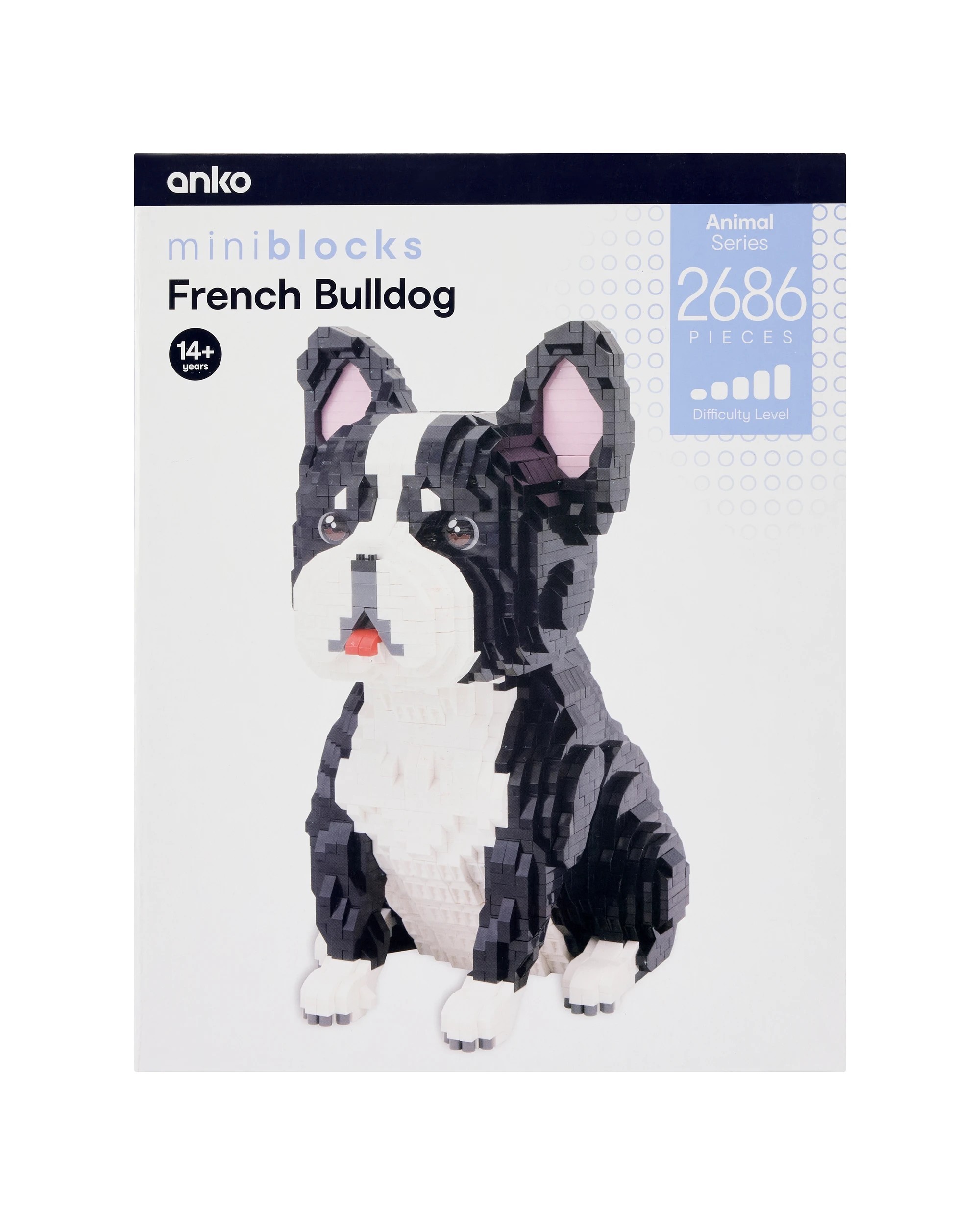 1 2686 Piece Mini Blocks Animal Series: French Bulldog, 1 of 7