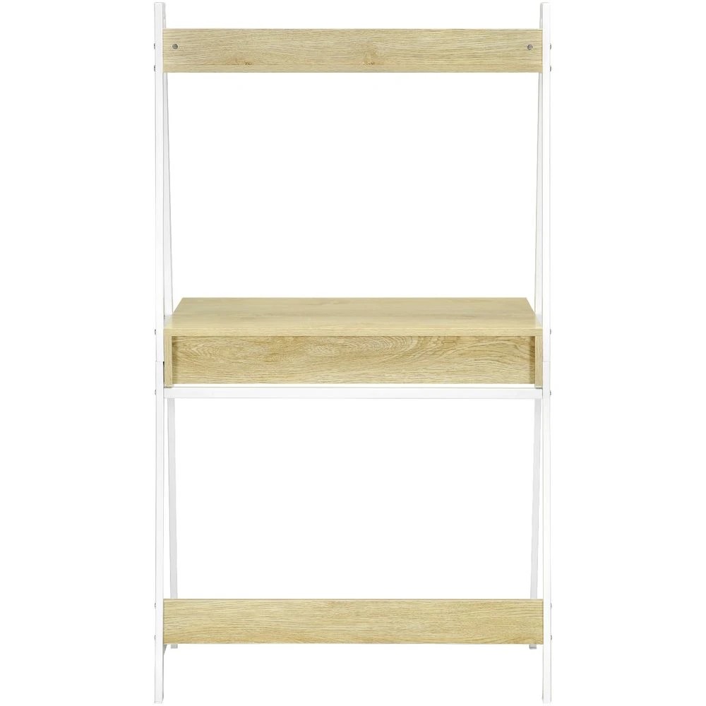 5 Koge Hutch 1 Drawer 800mm Desk Oak White Desks, Tables and Workstations, 5 of 10