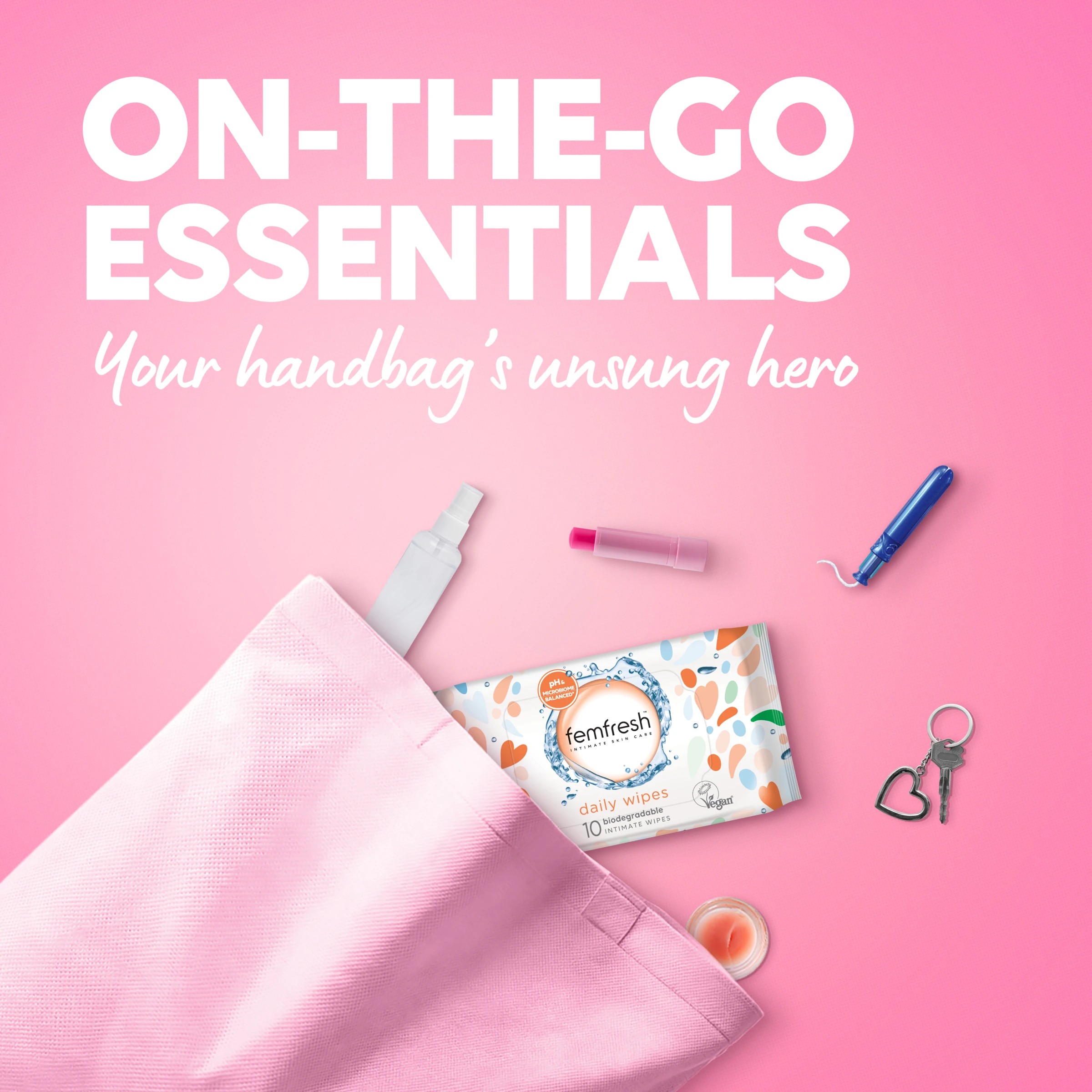 5 10 Pack Femfresh Intimate Skincare Daily Wipes - Aloe Vera and Calendula Extracts, 5 of 9