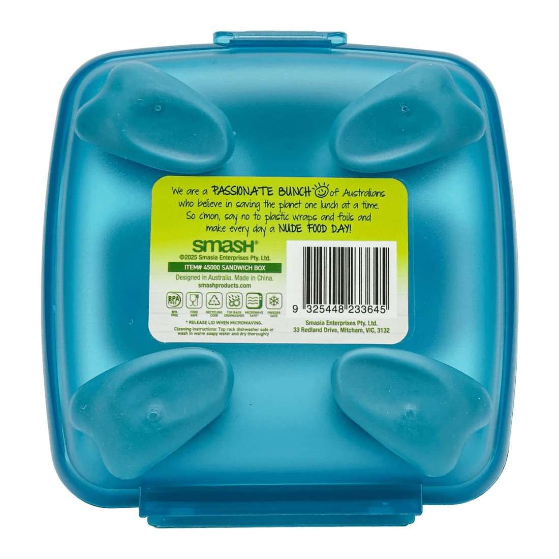 4 Smash Nude Food Movers Sandwich Box Jade, 4 of 5