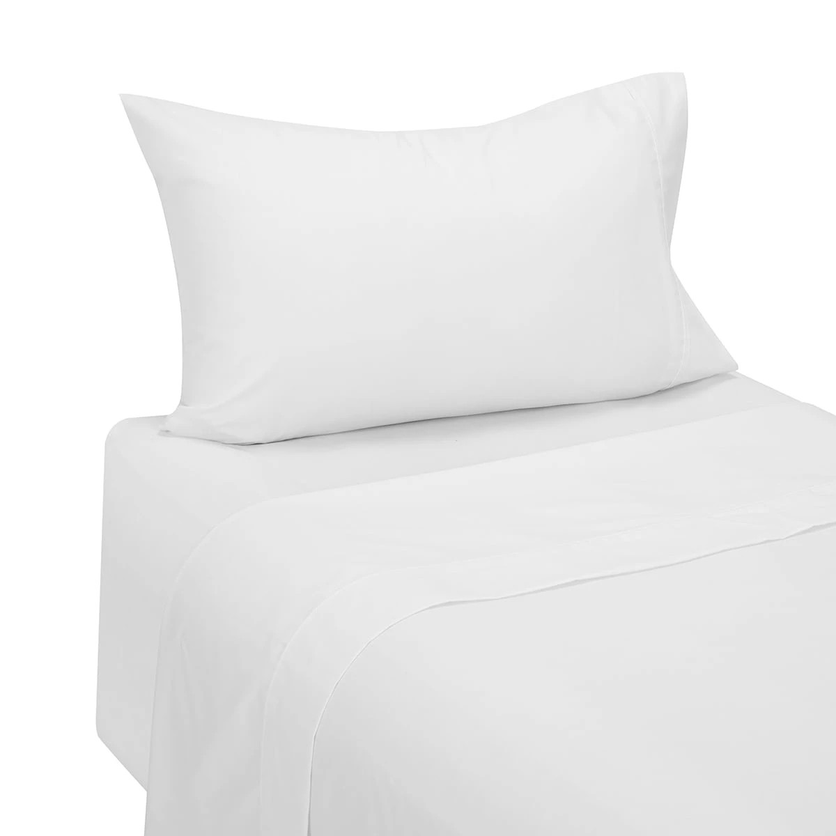 5 180 Thread Count Sheet Set - Single Bed, White, 5 of 7