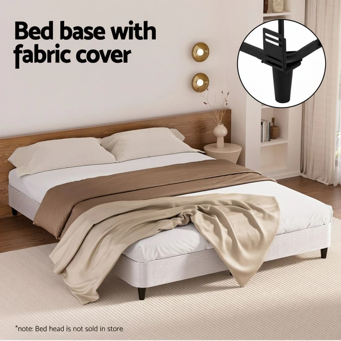 4 Artiss Bed Frame Queen Size Metal  MASON - Multi, 4 of 7