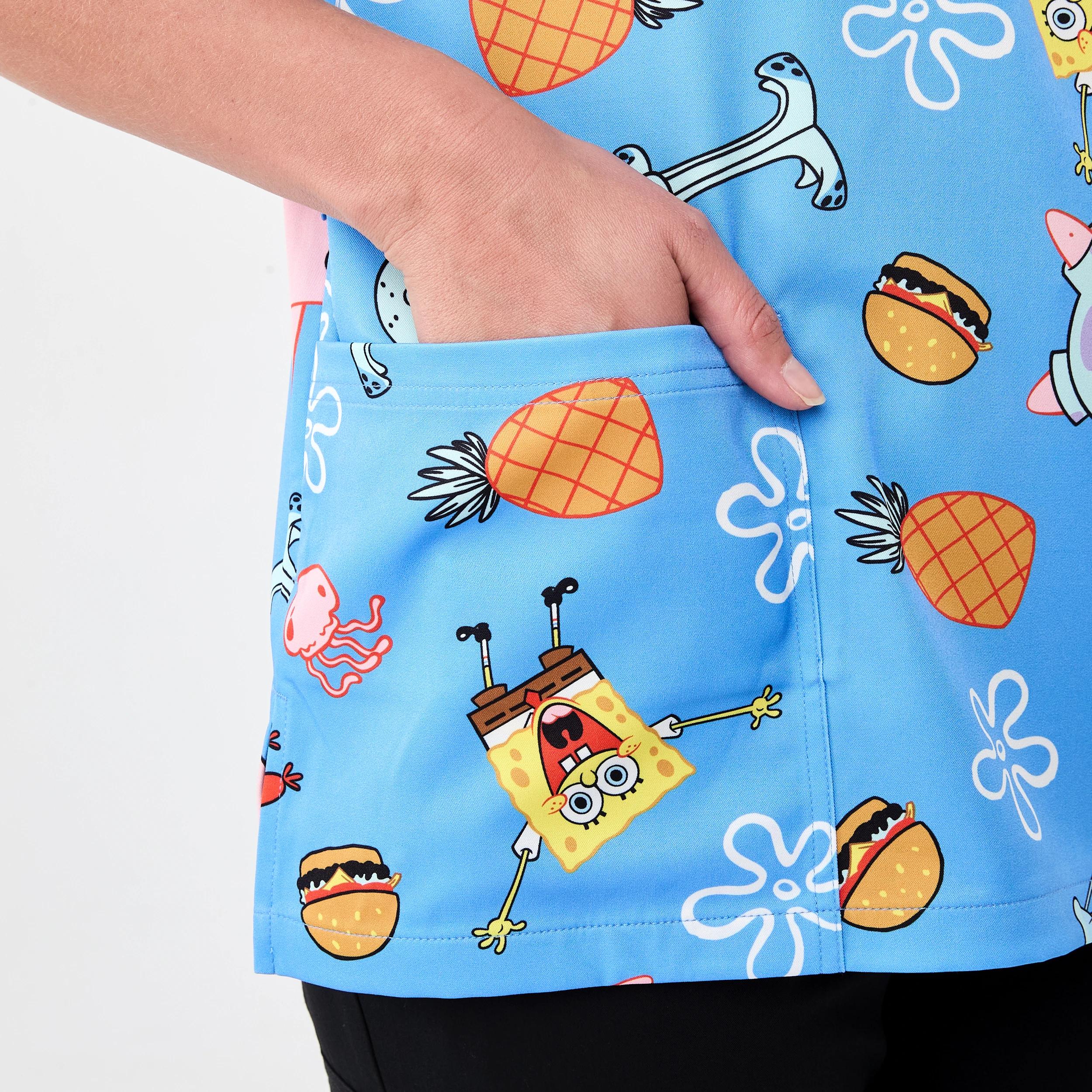 6 Workwear SpongeBob License Scrub Top Spongebob, 6 of 8