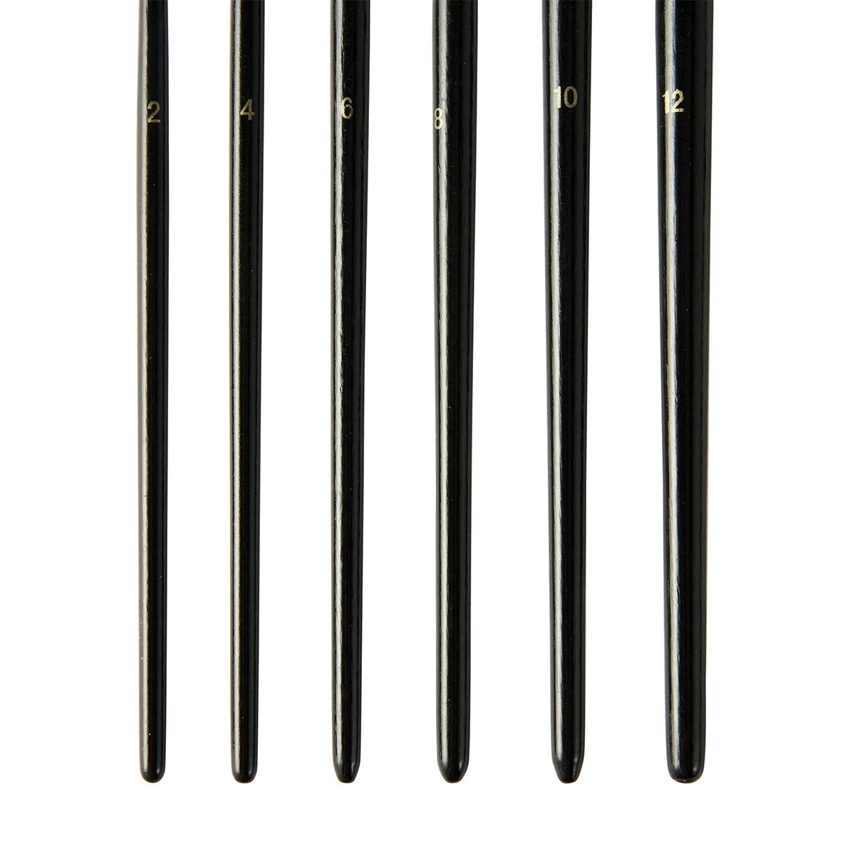 5 6 Pack Flat Taklon Brush Set, 5 of 5
