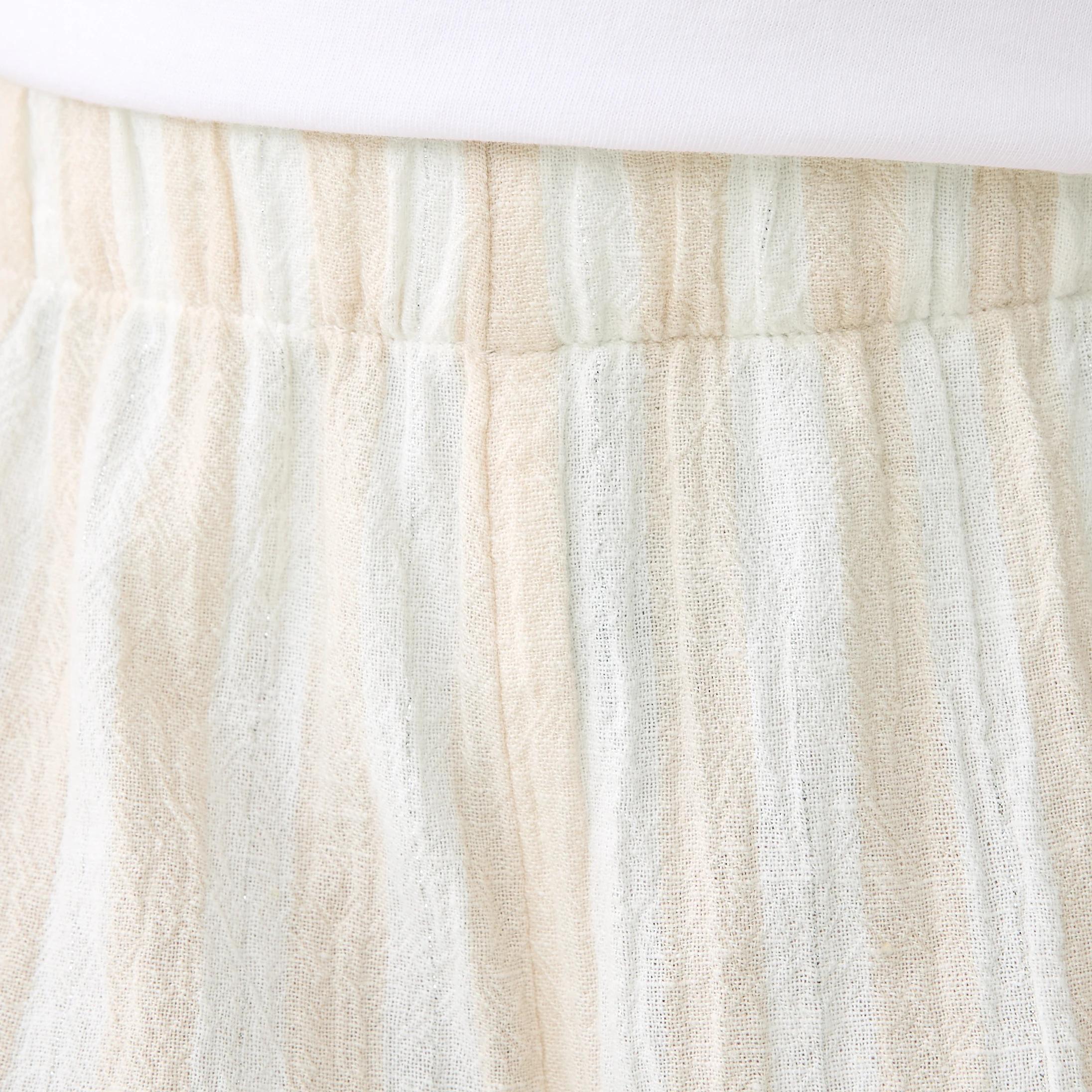 3 Frill Hem Pants Bge Stripe, 3 of 6