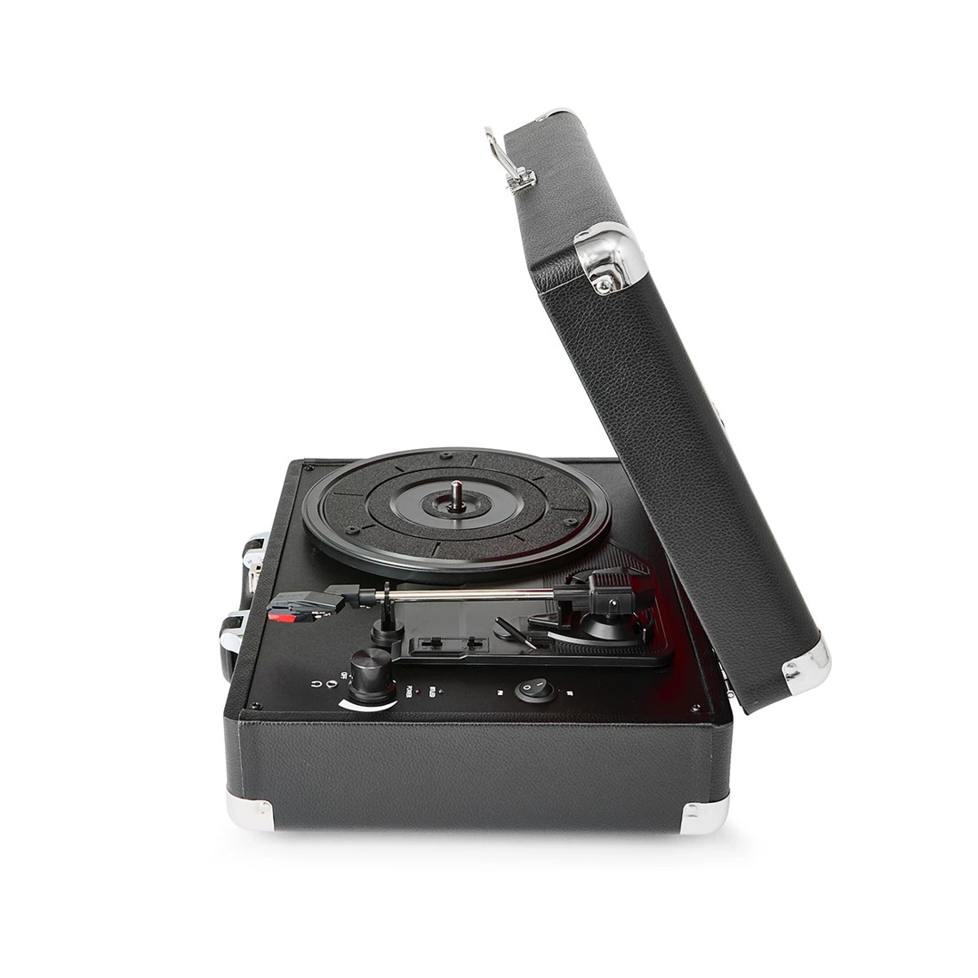 4 3 Speed Turntable with Bluetooth - Black and Red, 4 of 10