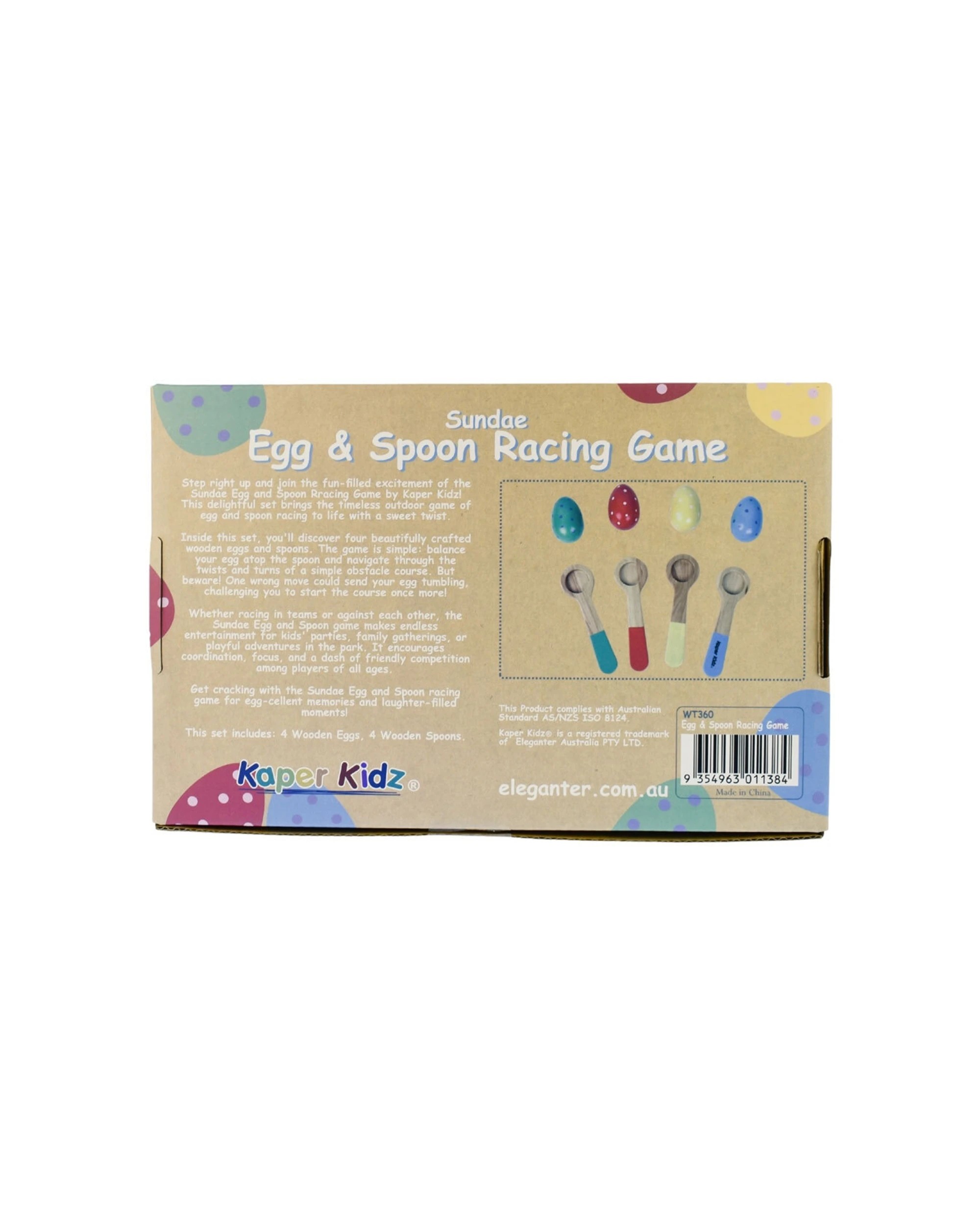 3 Kaper Kidz Sundae Egg & Spoon Racing Game Kids Toy - Multi, 3 of 3