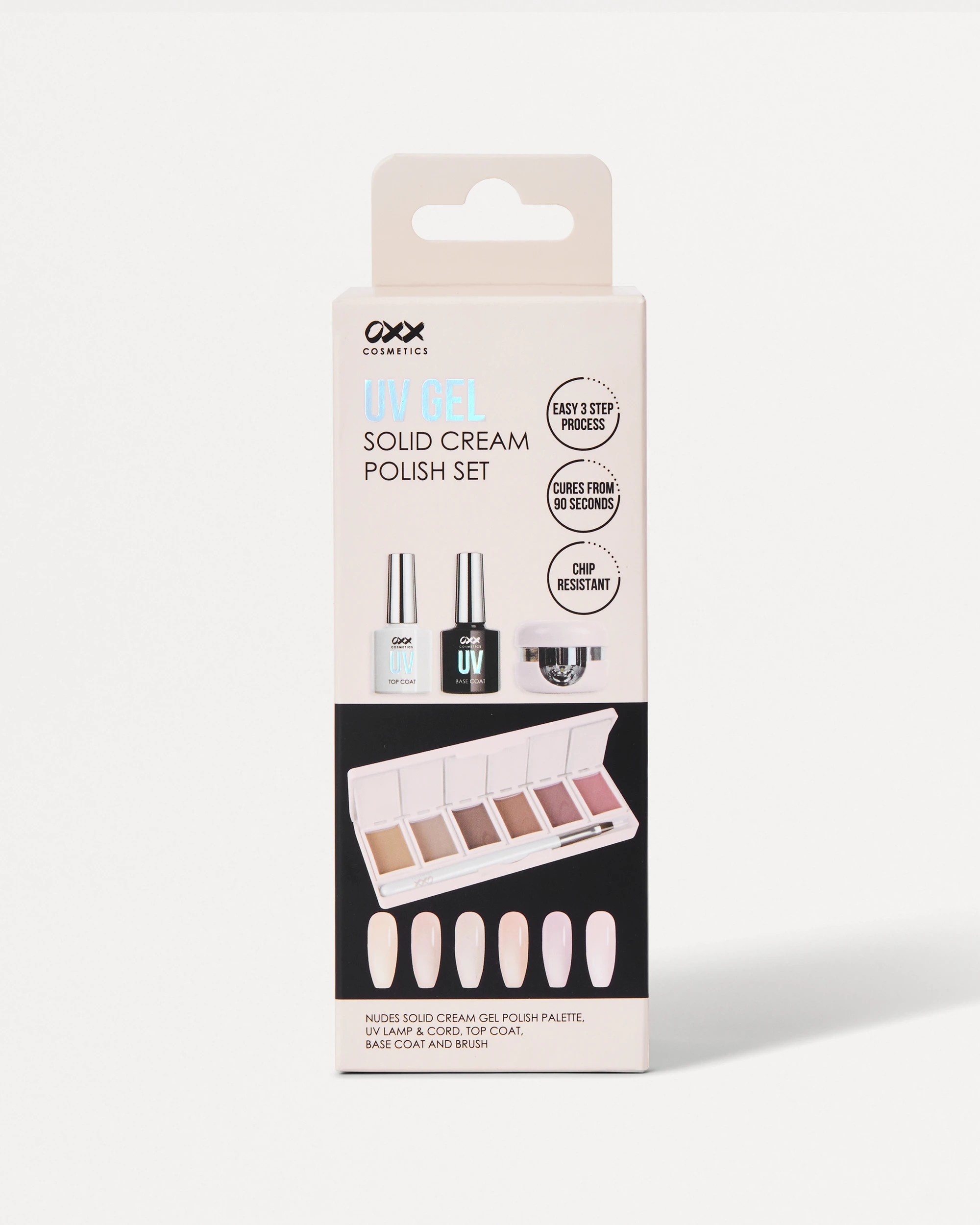 8 OXX Cosmetics UV Gel Solid Cream Polish Set - Nude, 8 of 9