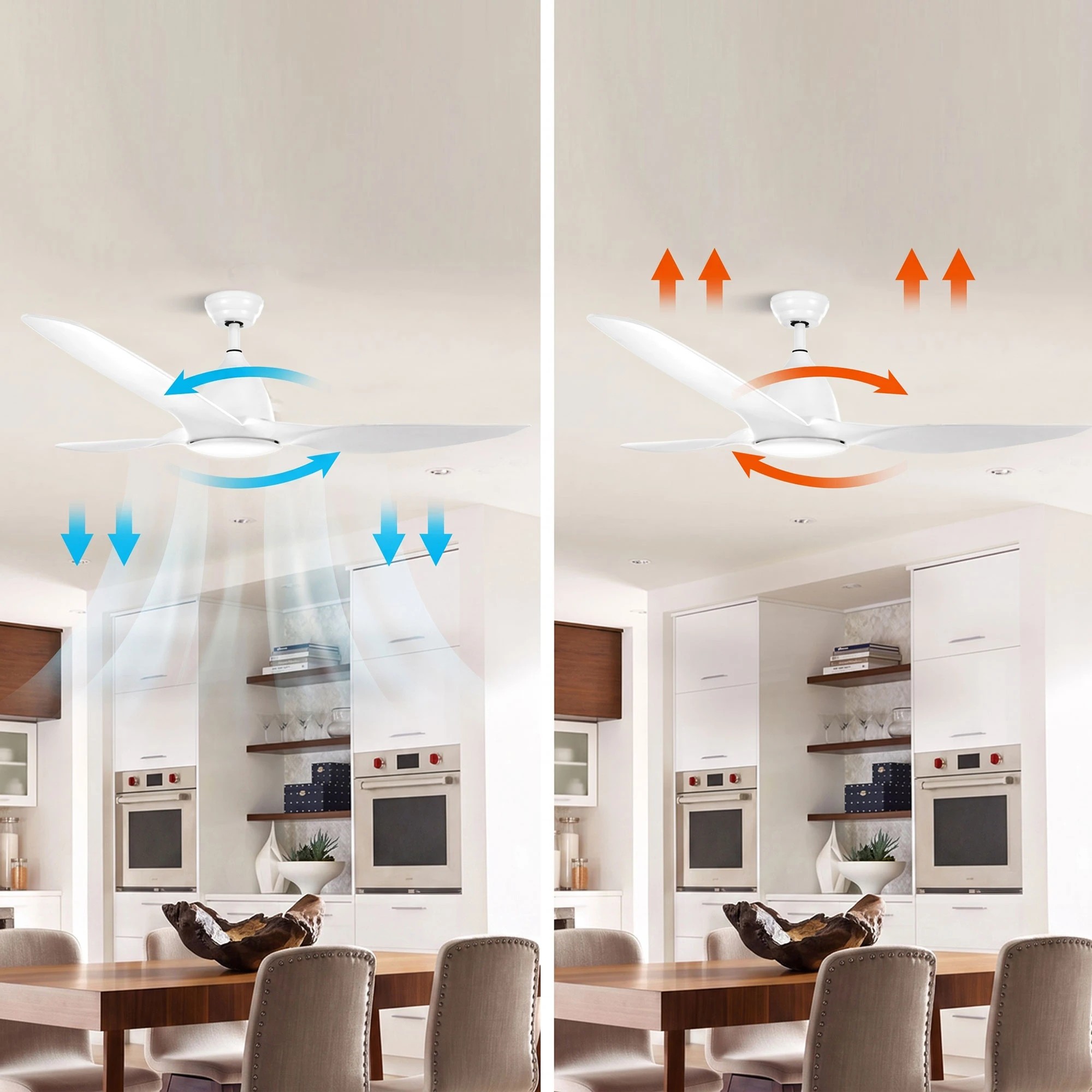 9 Devanti 64'' Ceiling Fan DC Motor w/Light w/Remote - - Multi, 9 of 9