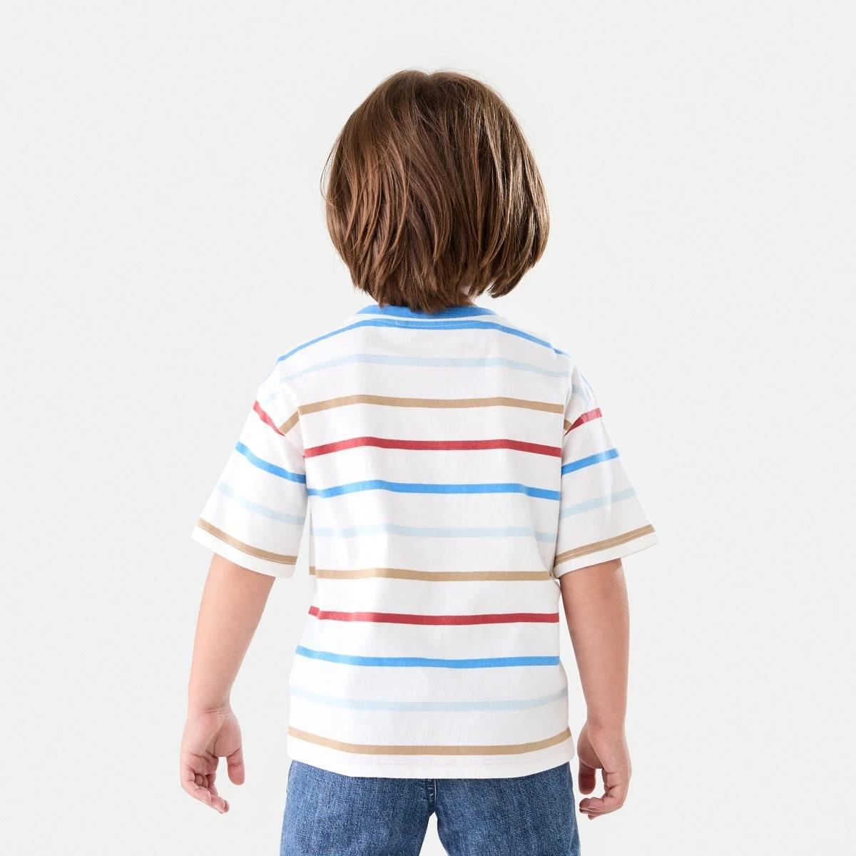 2 Stripe T-shirt THICK AND THIN MULTI STRIPE, 2 of 6